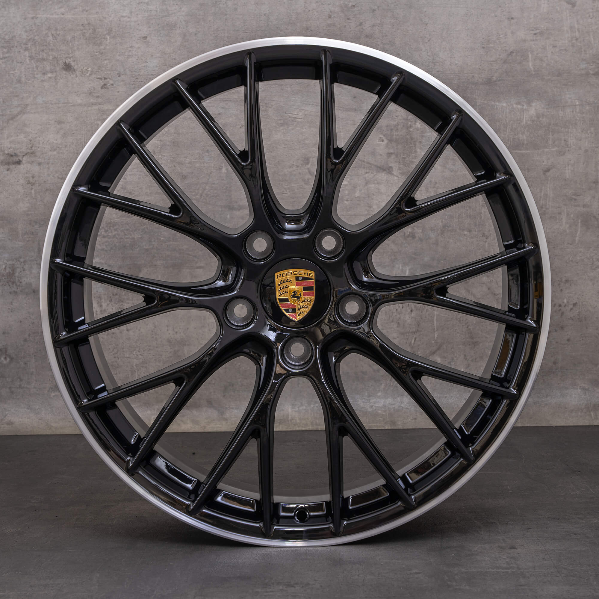 Alkuperäiset Porsche 911 vanteet 20 tuuman 991 II Carrera 4 & 4S 99136271200 99136276005 musta Kiillotettu UUTUUS
