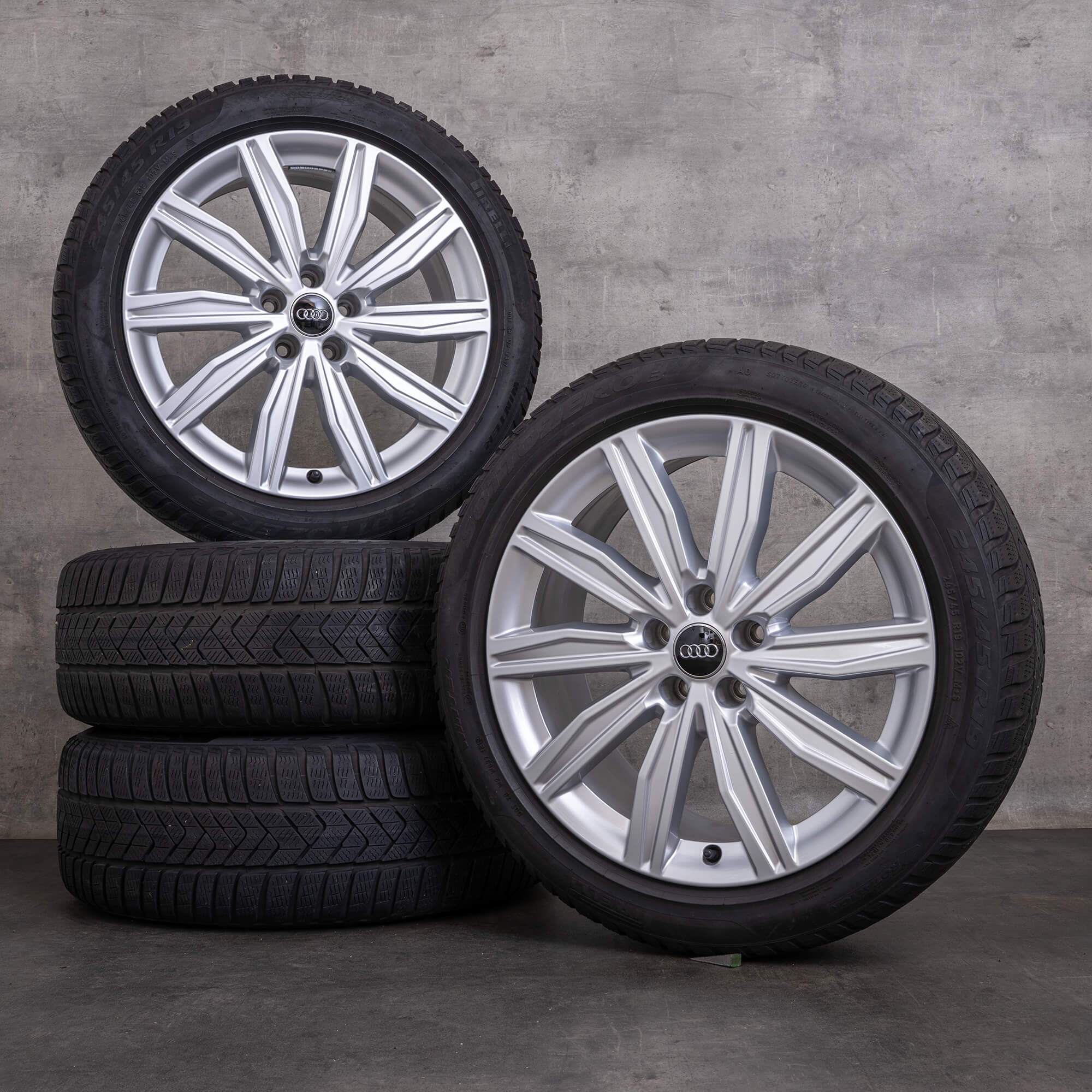 OMAC Copricerchi 15 Pollici – 4 Pezzi In ABS, Colori Nero E Blu, Compatibili Con VW, Fiat, Renault E Altri