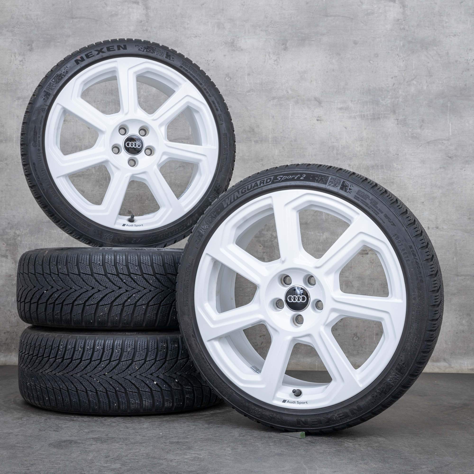 Original Audi A1 Felgen 18 Zoll GB Sommerräder 82A601025AB Rotor weiss glanz