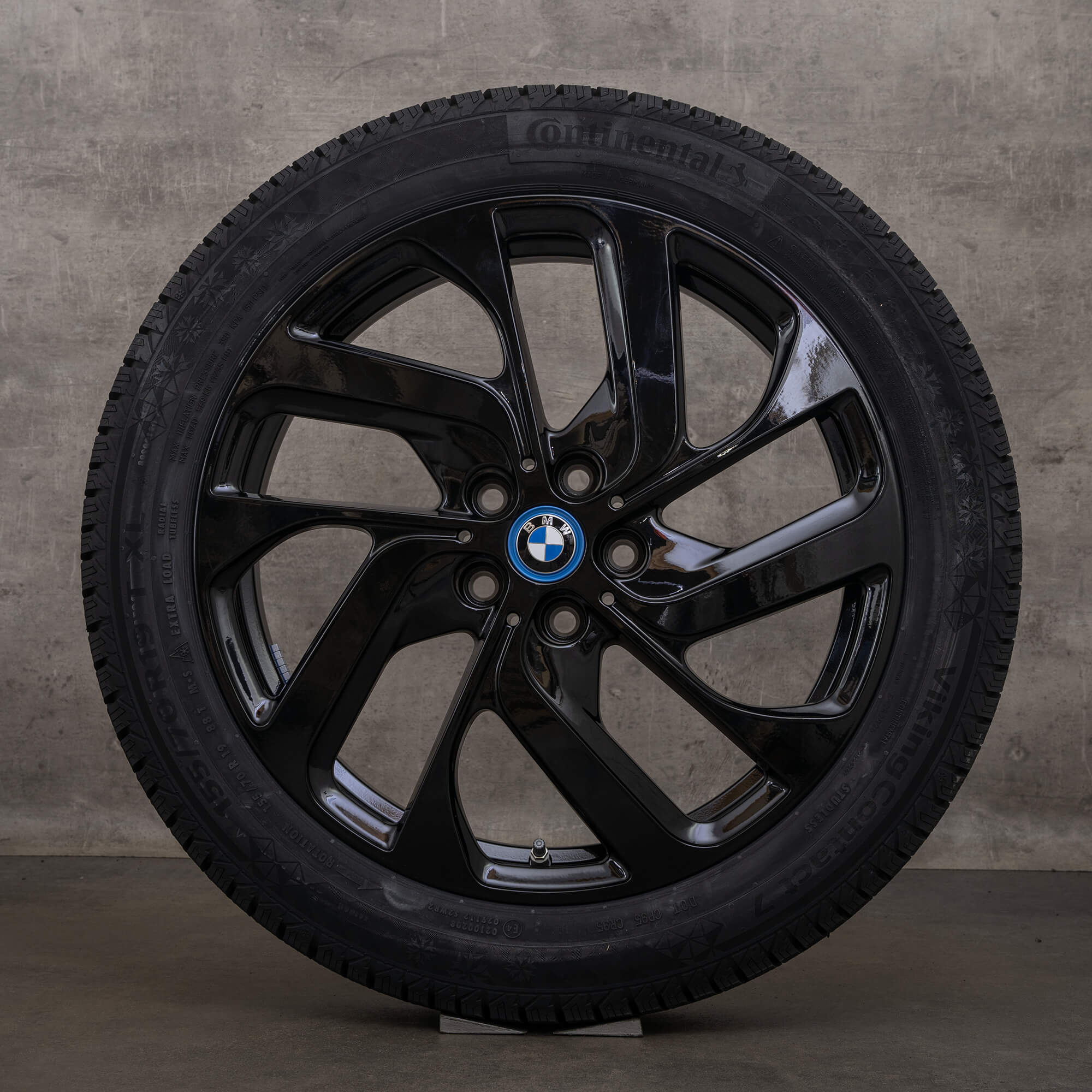 Original BMW i3s Felgen 19 Zoll I01 Winterräder 6887937 Styling 428 Turbinenstyling jet black NEU