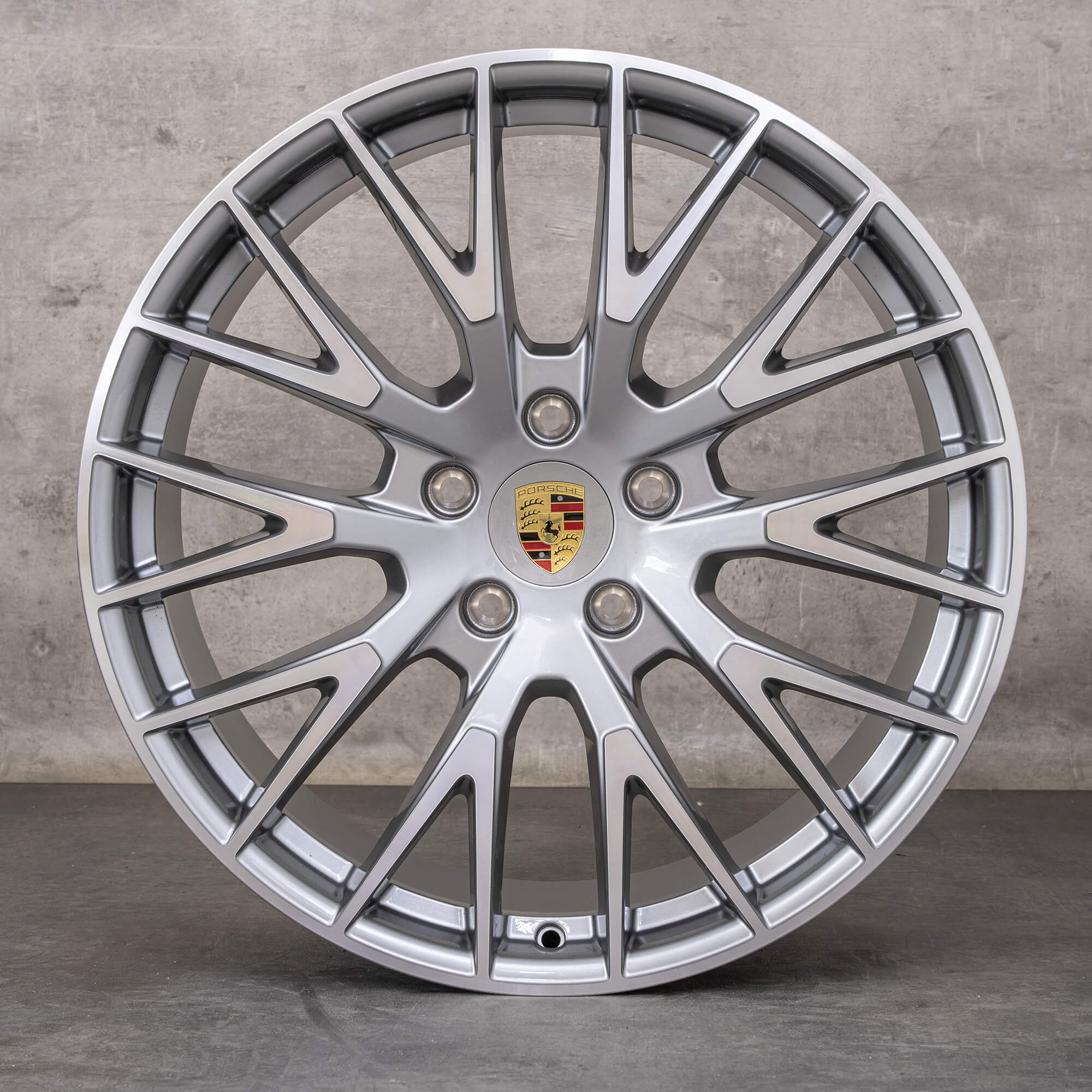 Alkuperäiset Porsche Panamera 976 vanteet 21 tuumaa 976601025AA 976698025E platina hopea Kiillotettu UUTUUS