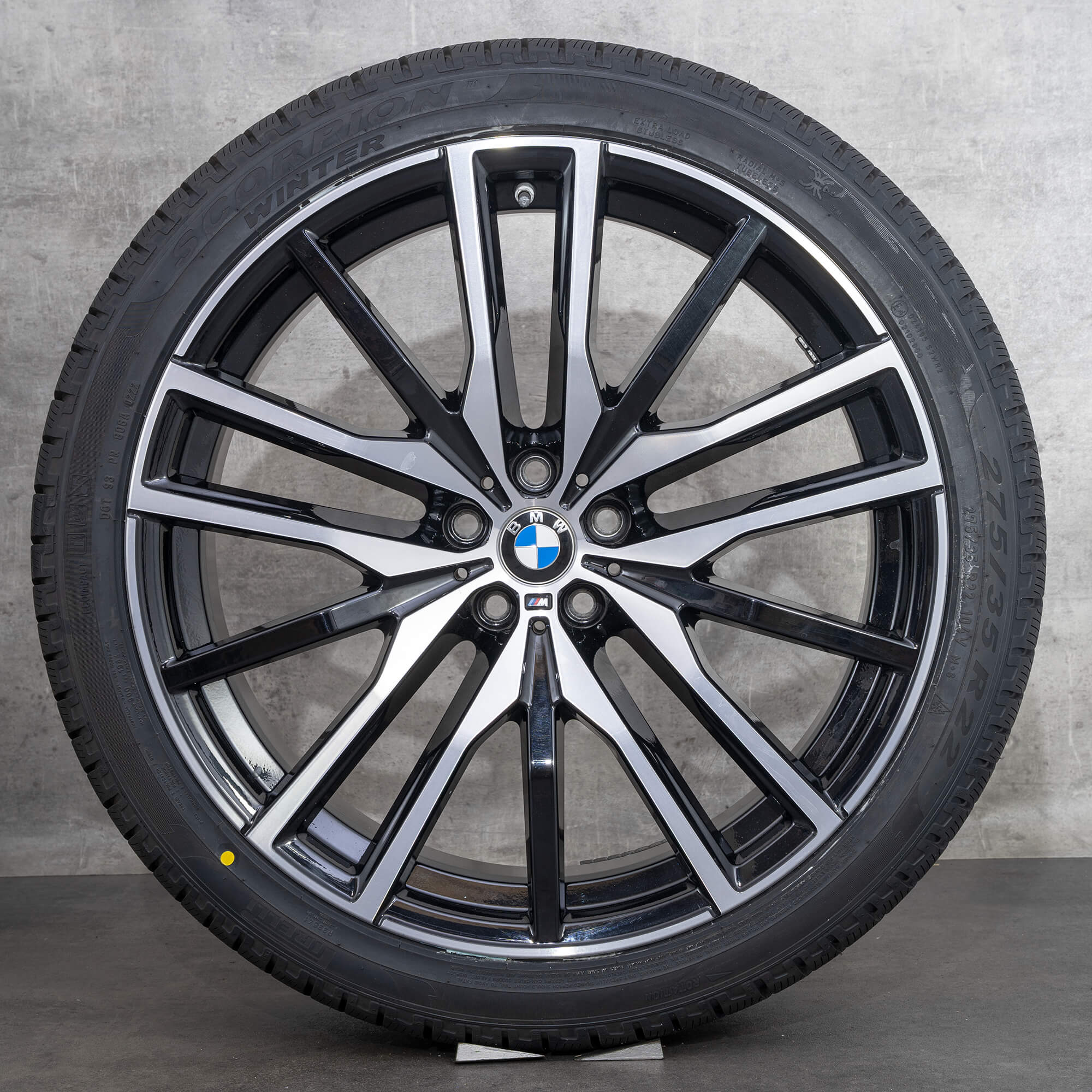 Jantes BMW 22 pouces X5 G05 X6 G06 jantes alloy pneus hiver roues M742