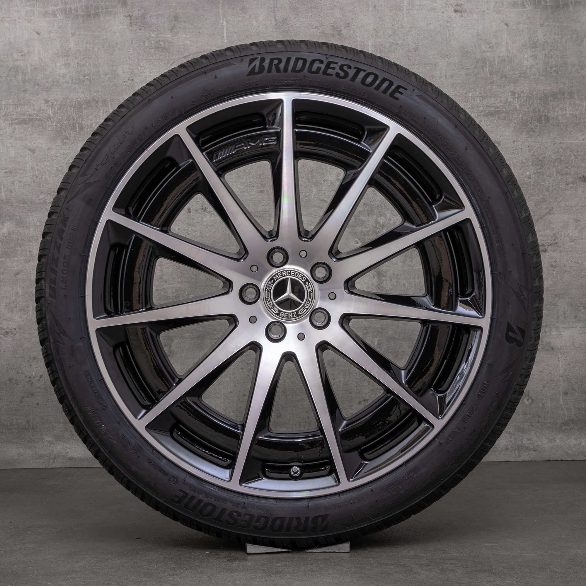 Llantas originales Mercedes Benz EQS 53 4Matic AMG de 21 pulgadas V297 llantas verano A2974011400 negro brillante torneado