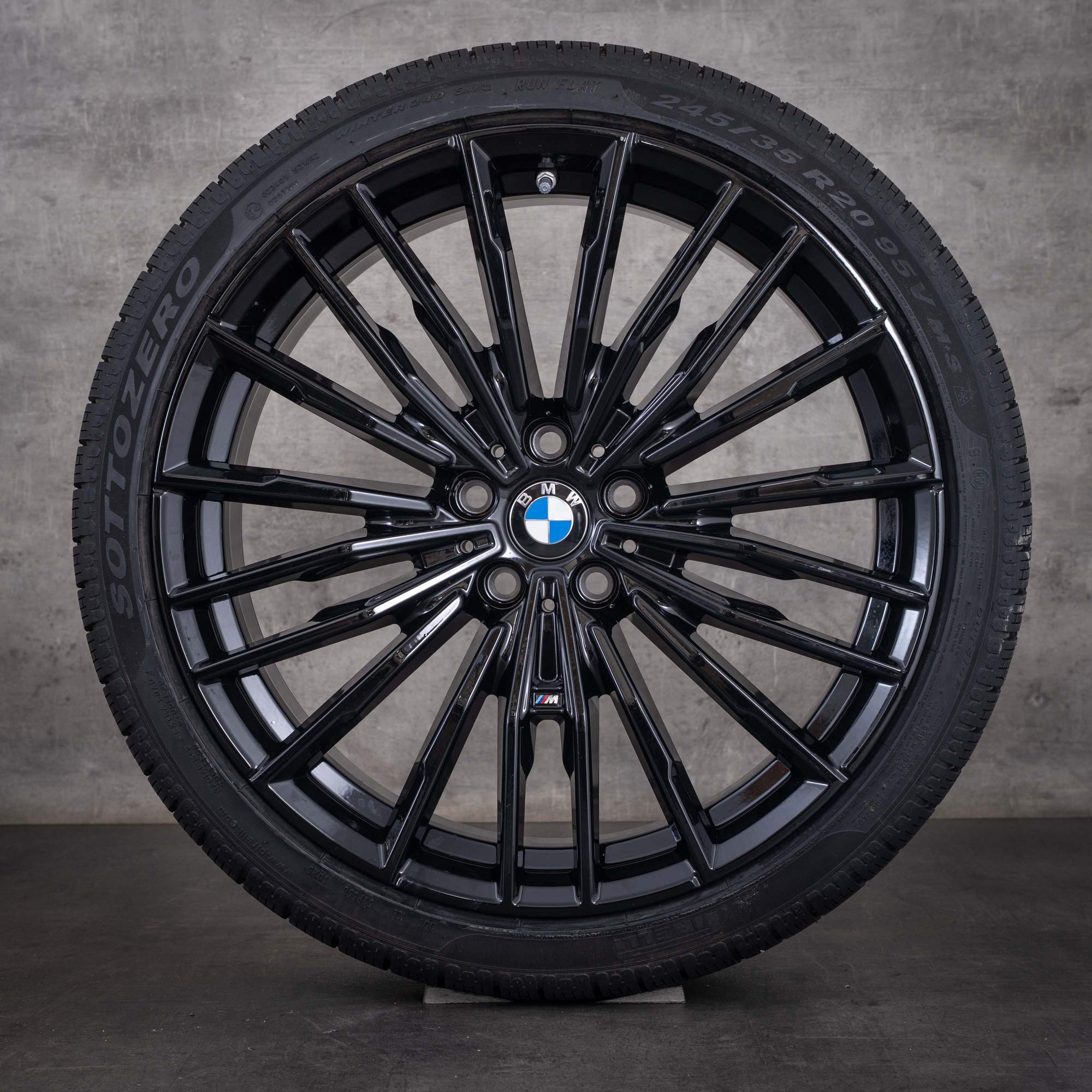 Alkuperäiset BMW 5- ja 8-sarjan talvirenkaat 20 tuumaa G30 G31 G14 G15 G16 vanteet Styling 729 M 8072025 8072026 jet black