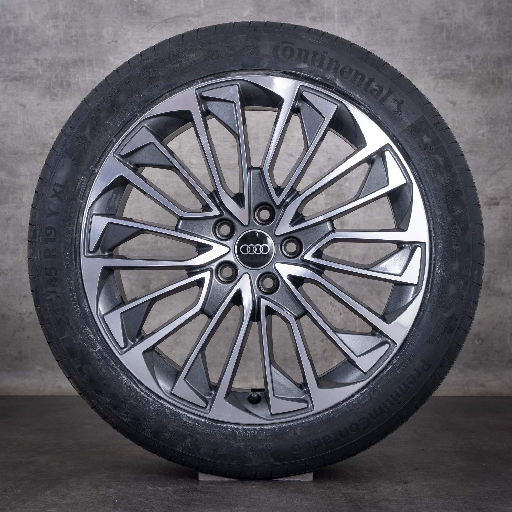 Original Audi A6 Winterräder 19 Zoll 4K C8 Felgen 4K0601025BD titan glanzgedreht