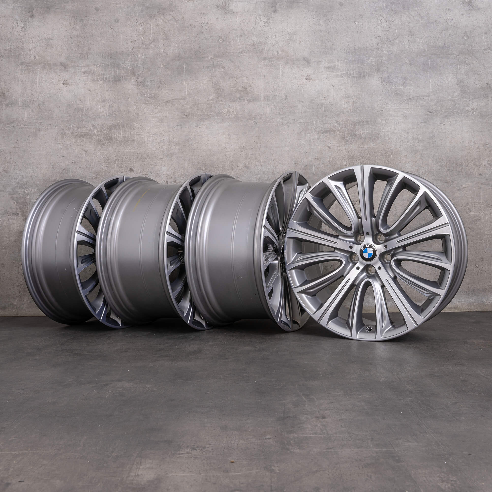 Jantes originais BMW Série 7 6 de 20 polegadas G11 G12 G32 GT Gran Turismo Styling 628 ferric grey high gloss NOVO