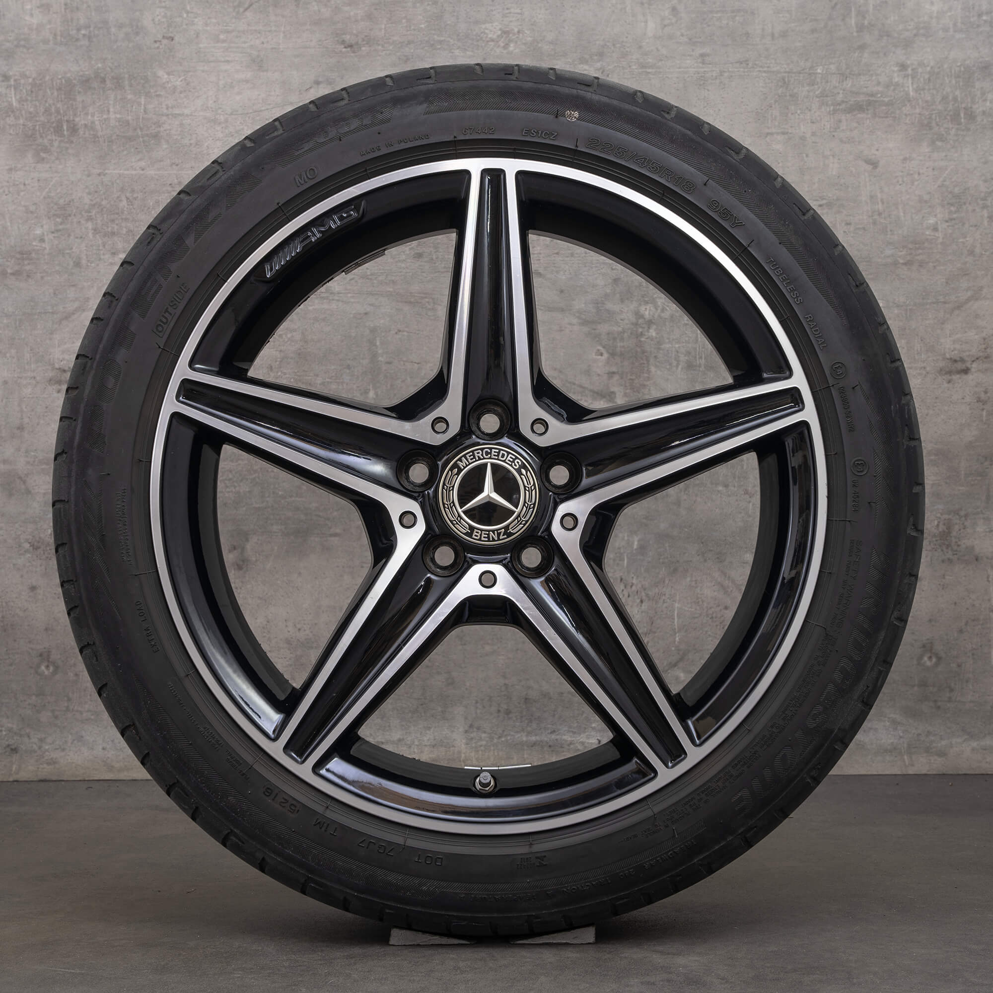 AMG Mercedes Benz C-Class W205 summer OEM wheels 18 inch rims