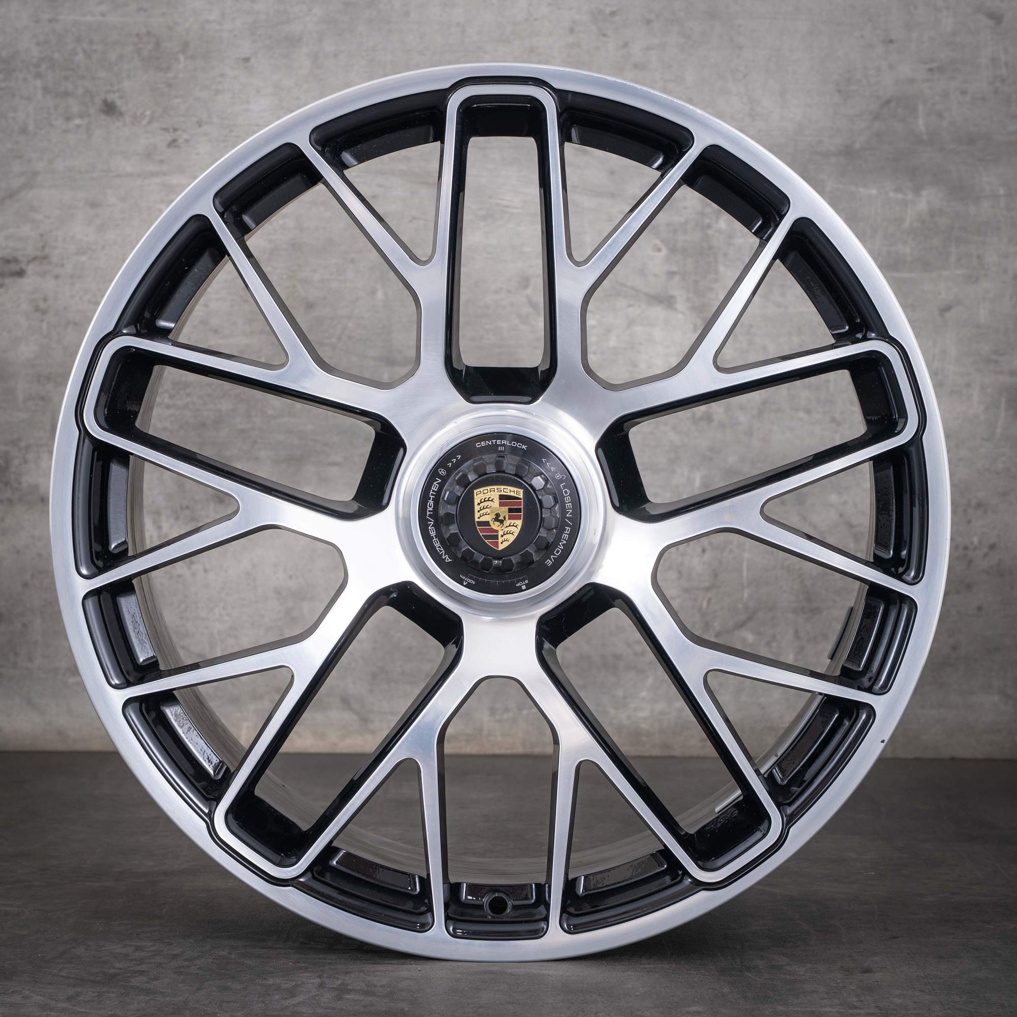 Jante oem Porsche 991 I II 20 pouces GT3 99136216234 noire polie brillante