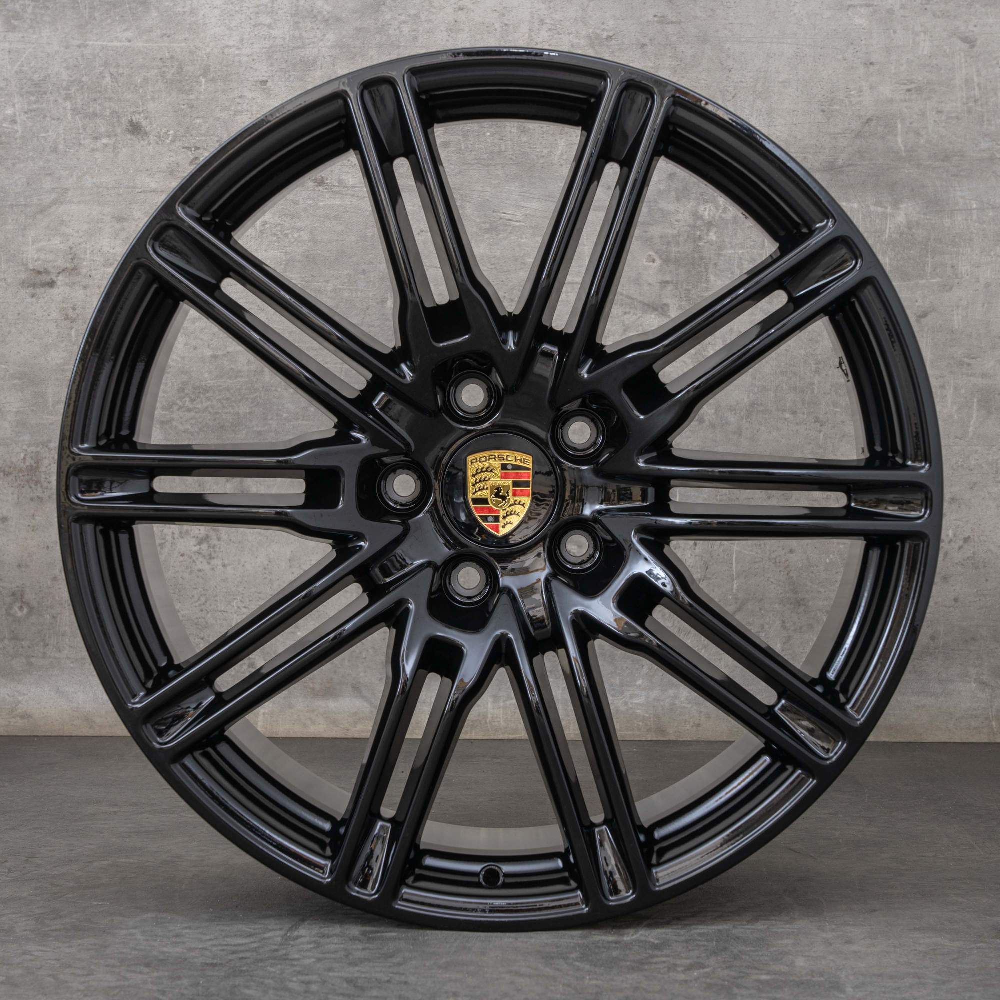 OEM Porsche Cayenne 958 Rims 21 inch E2 S GTS Turbo 7P5601025L black glossy
