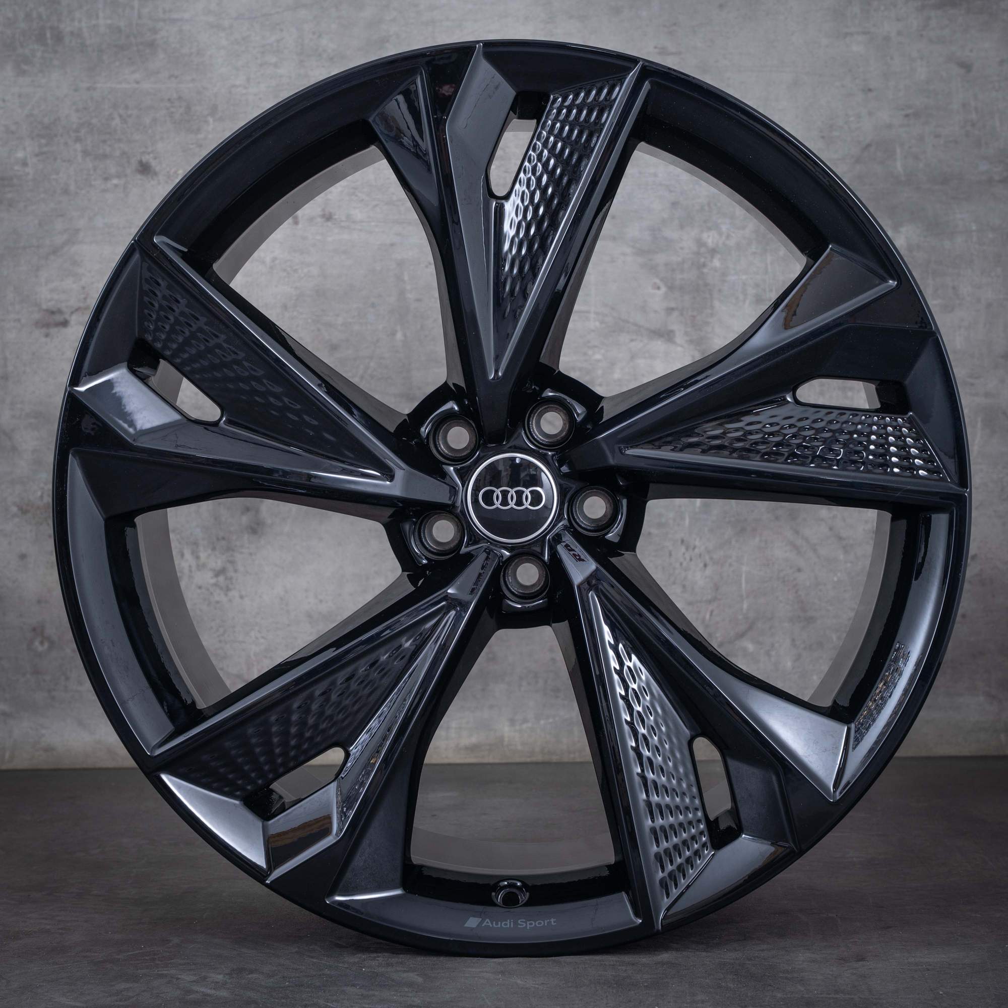 Audi Rims R6 OEM Audi RS6 RS7 Rims 22 inch 4K C8 4K0601025BB black glossy