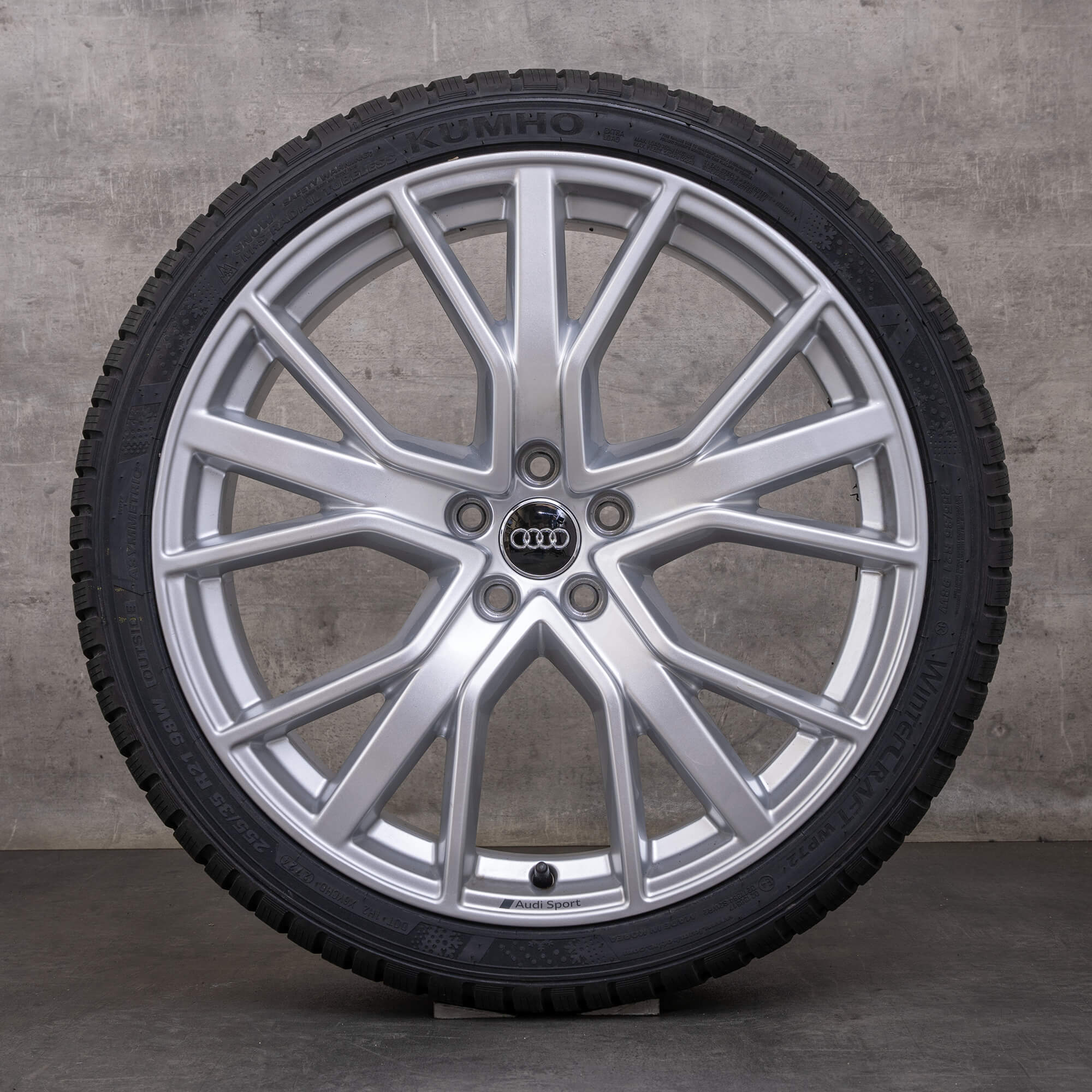 Originali Audi A7 S7 ruote invernali 21 pollici 4K C8 cerchi 4K8601025R argento lucido