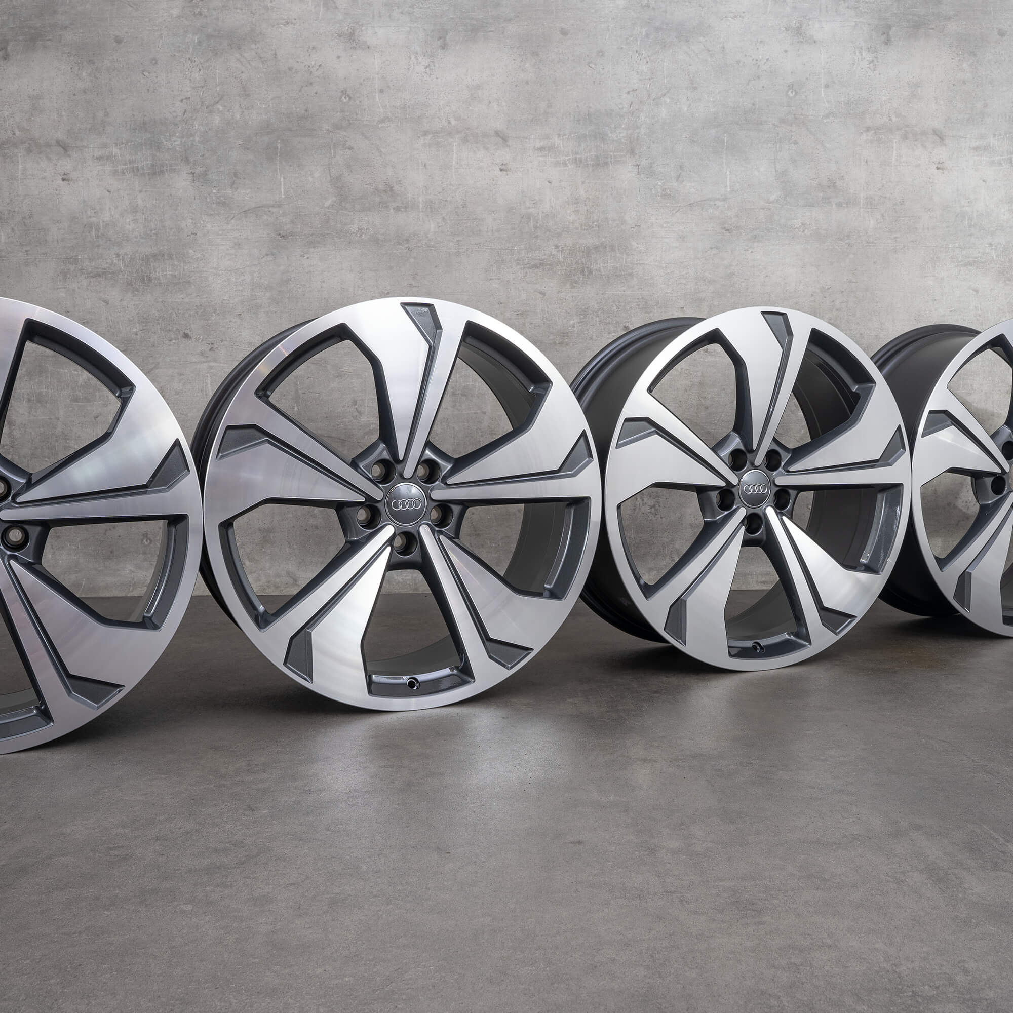 Original Audi A7 S7 Felgen 21 Zoll 4K C8 Alufelgen 4K8601025AH anthrazit glanzgedreht NEU