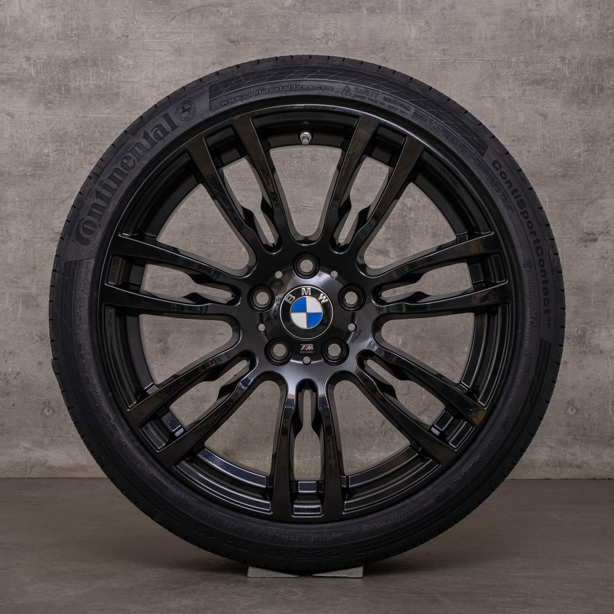 Original BMW Série 3 Jantes 4 19 pouces F30 F31 F32 F33 F36 Gran Coupé Pneus d'été Styling 403 M 7845882 7845883 noir brillant