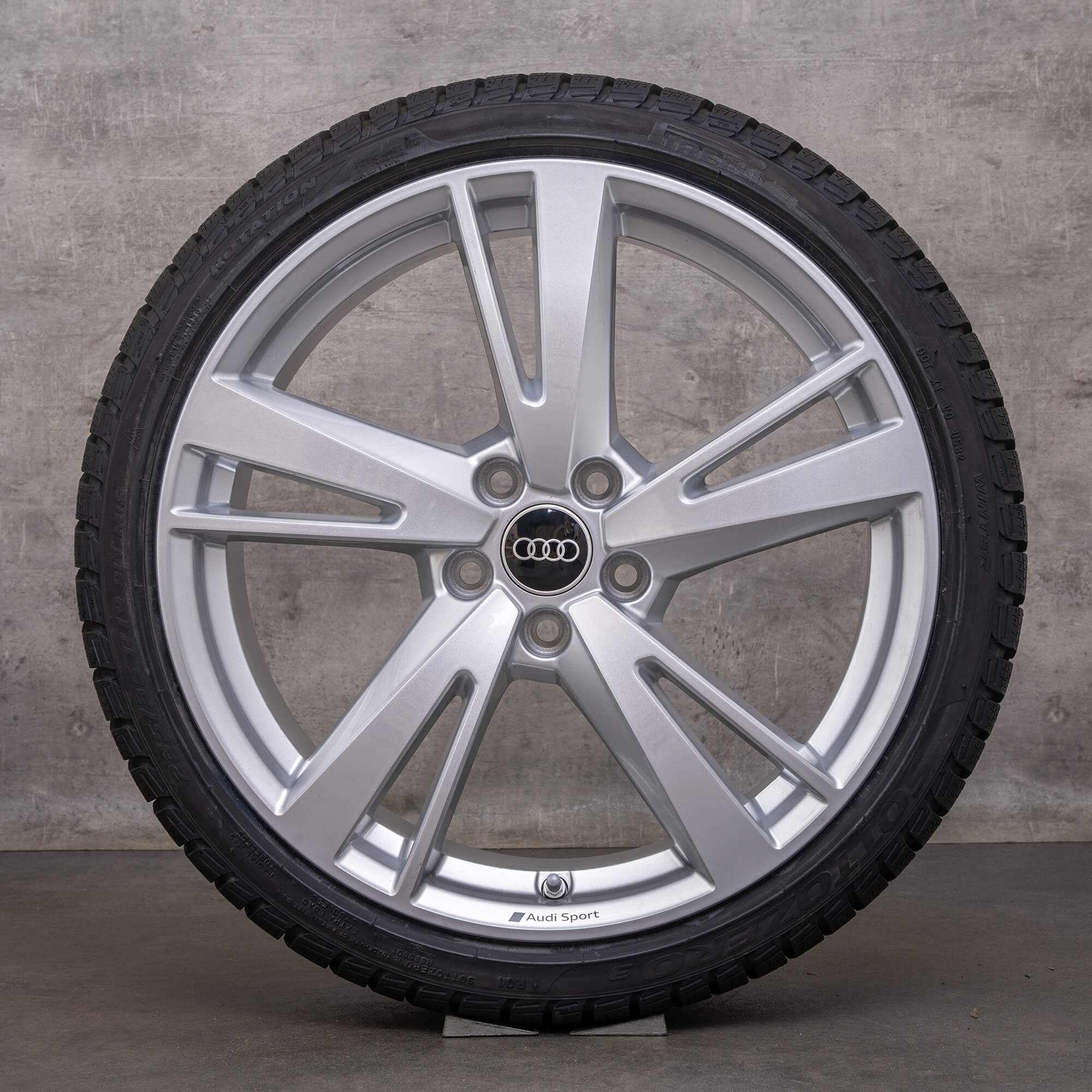 Originale Audi RS3 vinterhjul 19 tommer 8V fælge Blade 8V0601025FJ sølv NEW