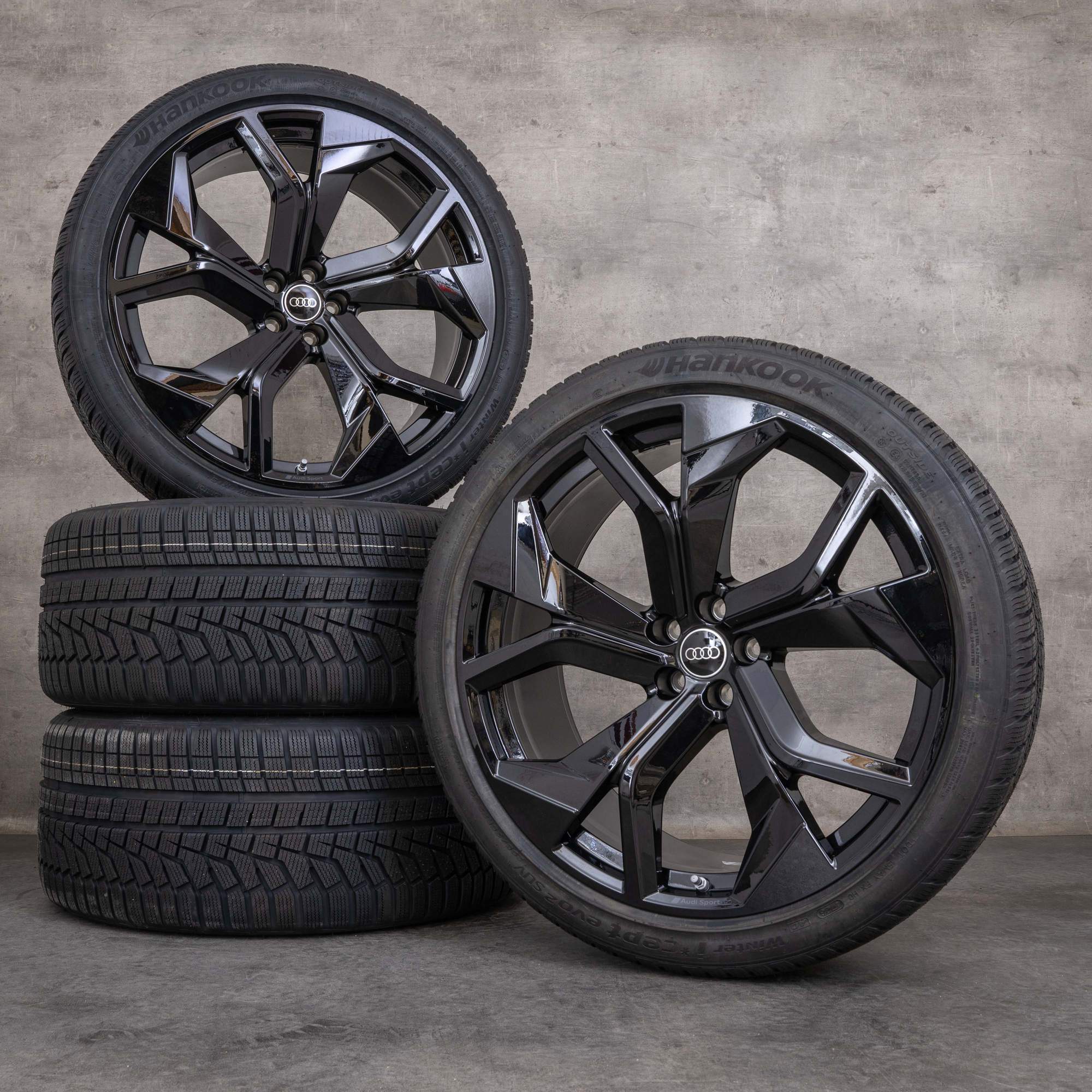 Originais Audi RSQ8 jantes e pneus inverno 23 polegadas 4M8 Rotor 4M8601025DC preto brilhante