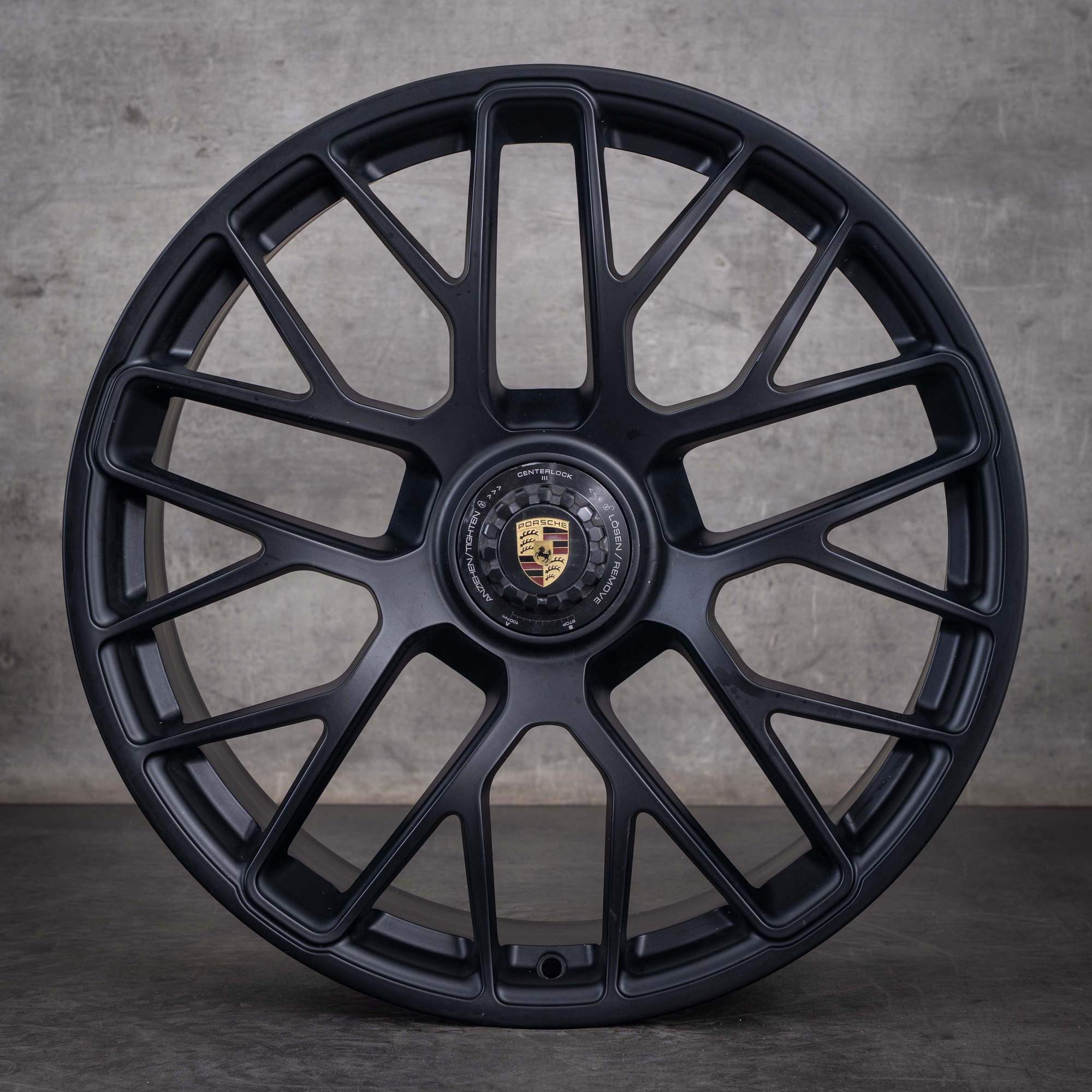 Llantas originales Porsche 911 de 20 pulgadas para los modelos 991 I & II GT3 99136216234 99136216634 en negro mate