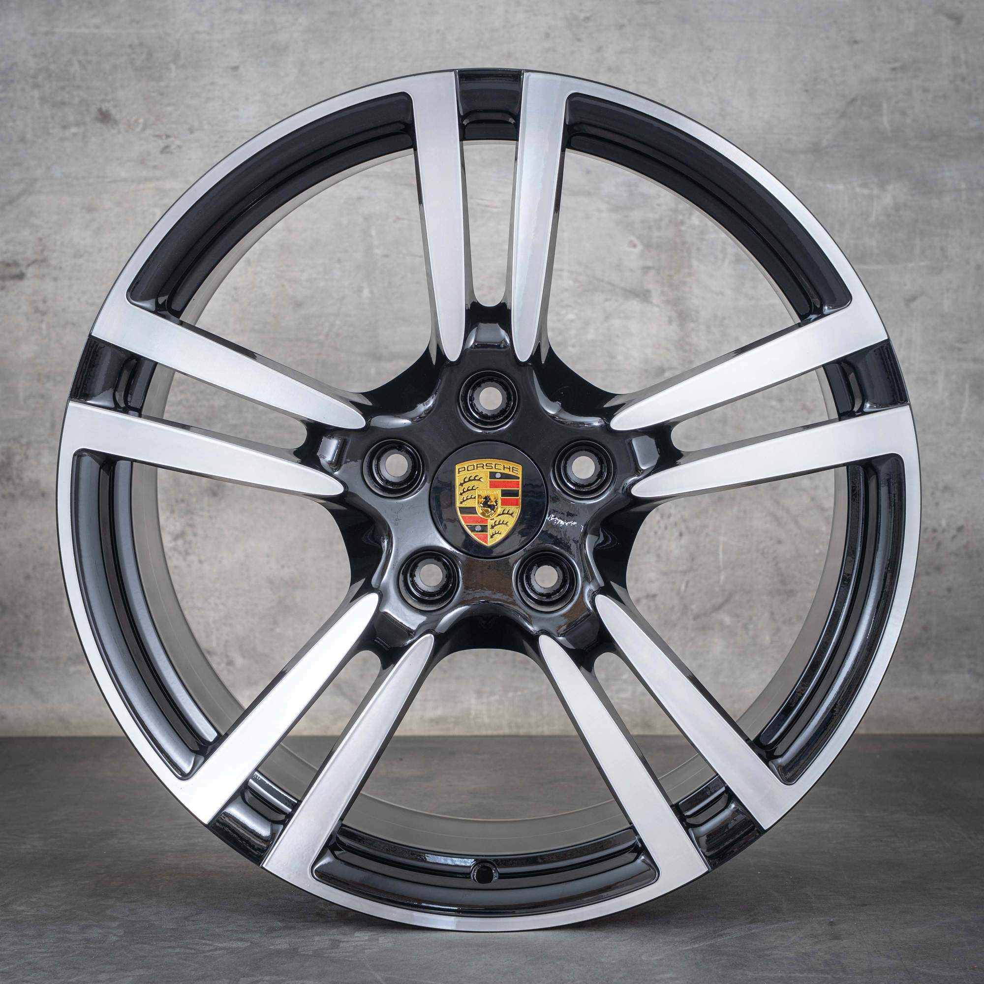 Oryginał Porsche Panamera 970 Felgi 20 cali G1 97036217806 97036219204 Turbo II Koła czarne polerowane NOWOŚĆ