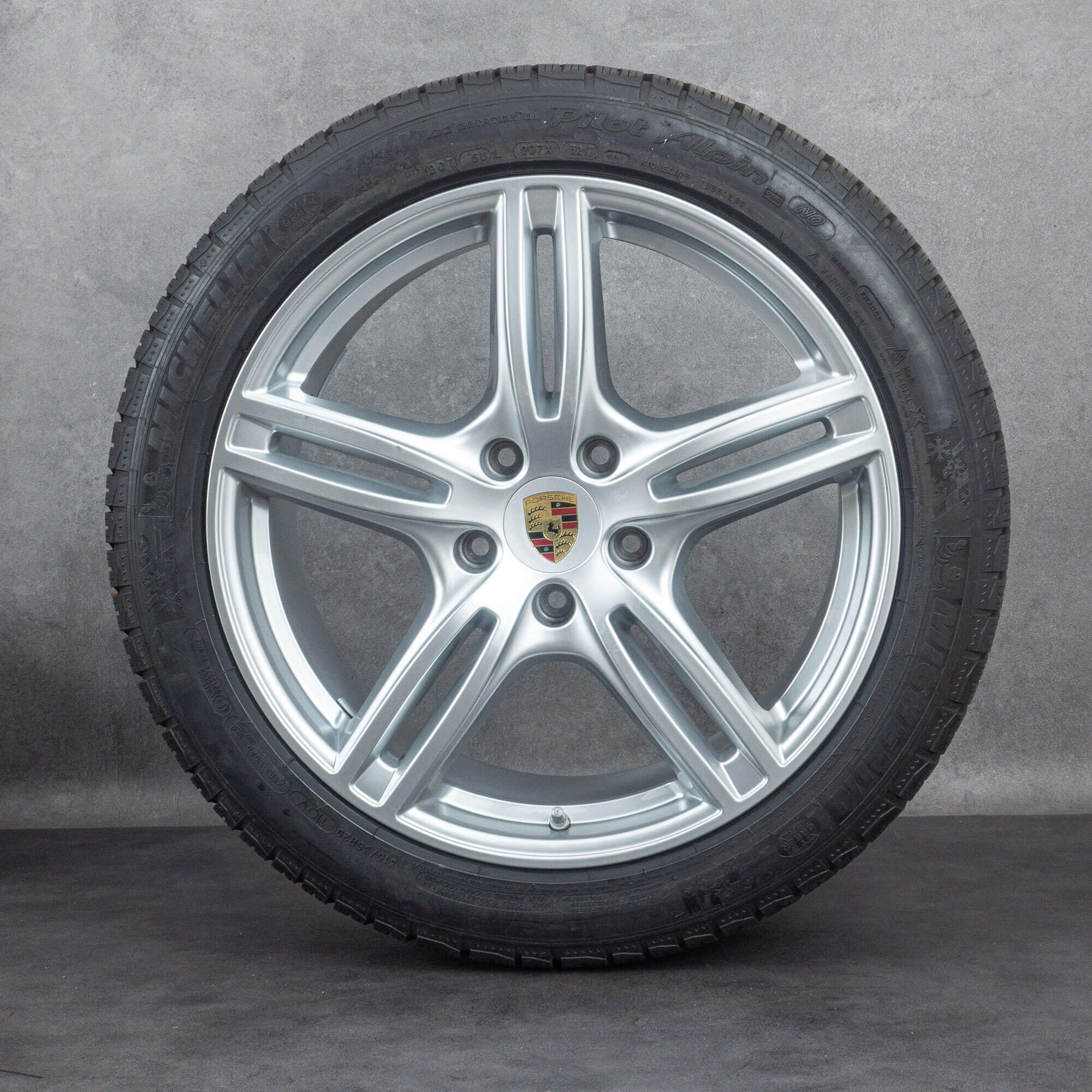 Original Porsche 20 tommer Panamera GTS 971 Silver fælge vinterhjul vinterdæk