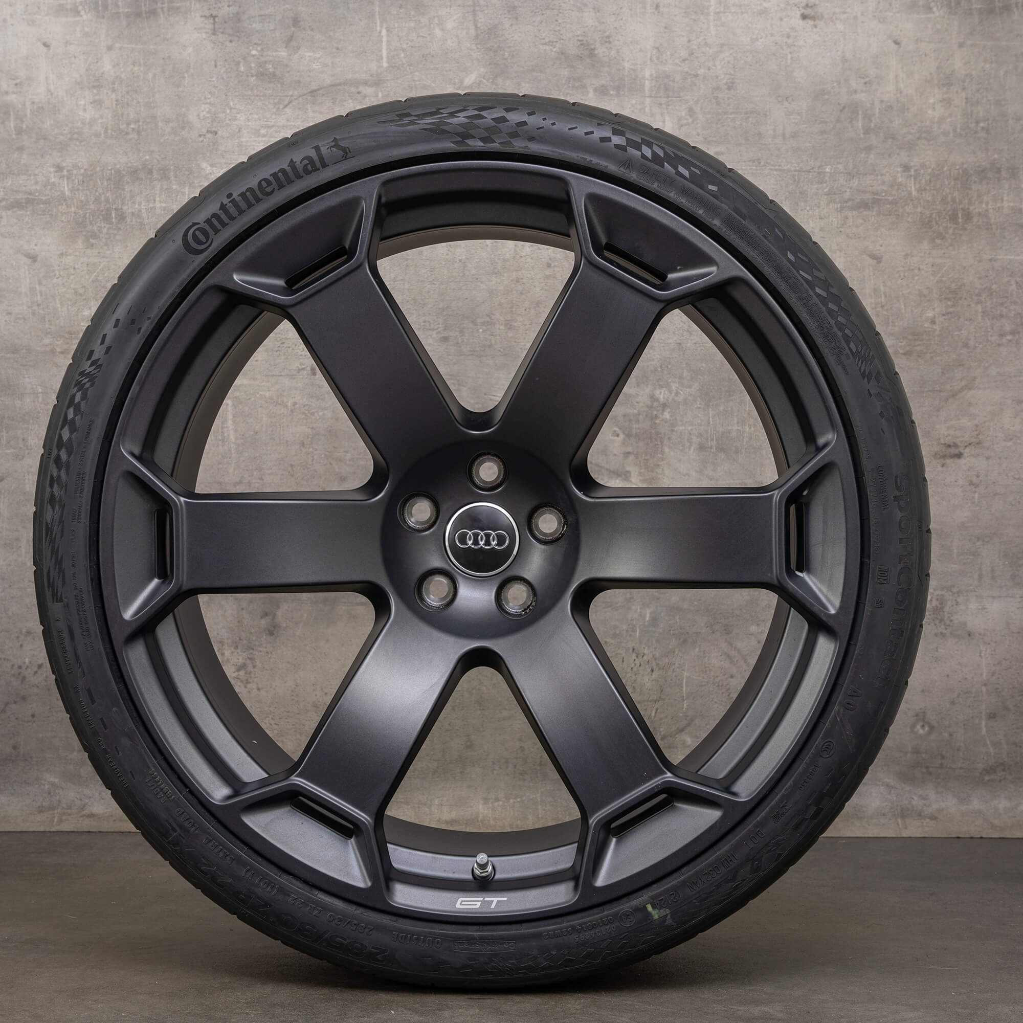OEM Audi RS6 RS7 GT summer wheels 22 inch 4K C8 rims retro 4K0601025EB black matt NEW