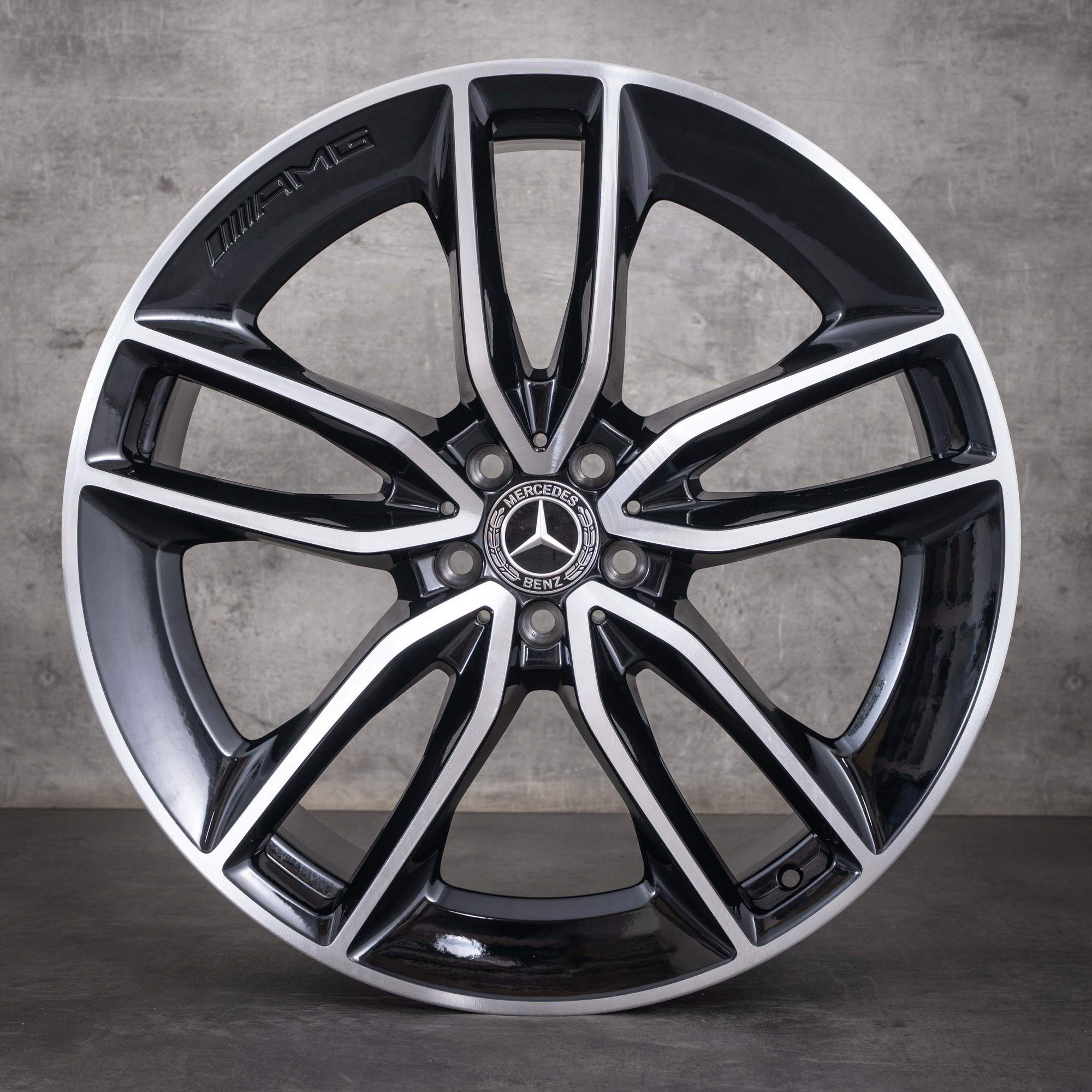 OEM Mercedes-Benz GLE 22inch AMG rims V167 C167 A1674013600 A1674013700 black diamond cut