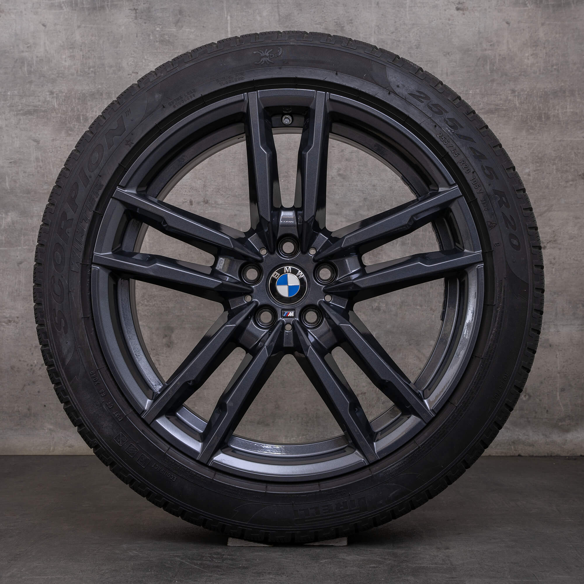Jantes e pneus inverno originais BMW X3M X4M 20 polegadas F97 F98 jantes estilo 764 M 8059723 8059724 orbit grey gloss