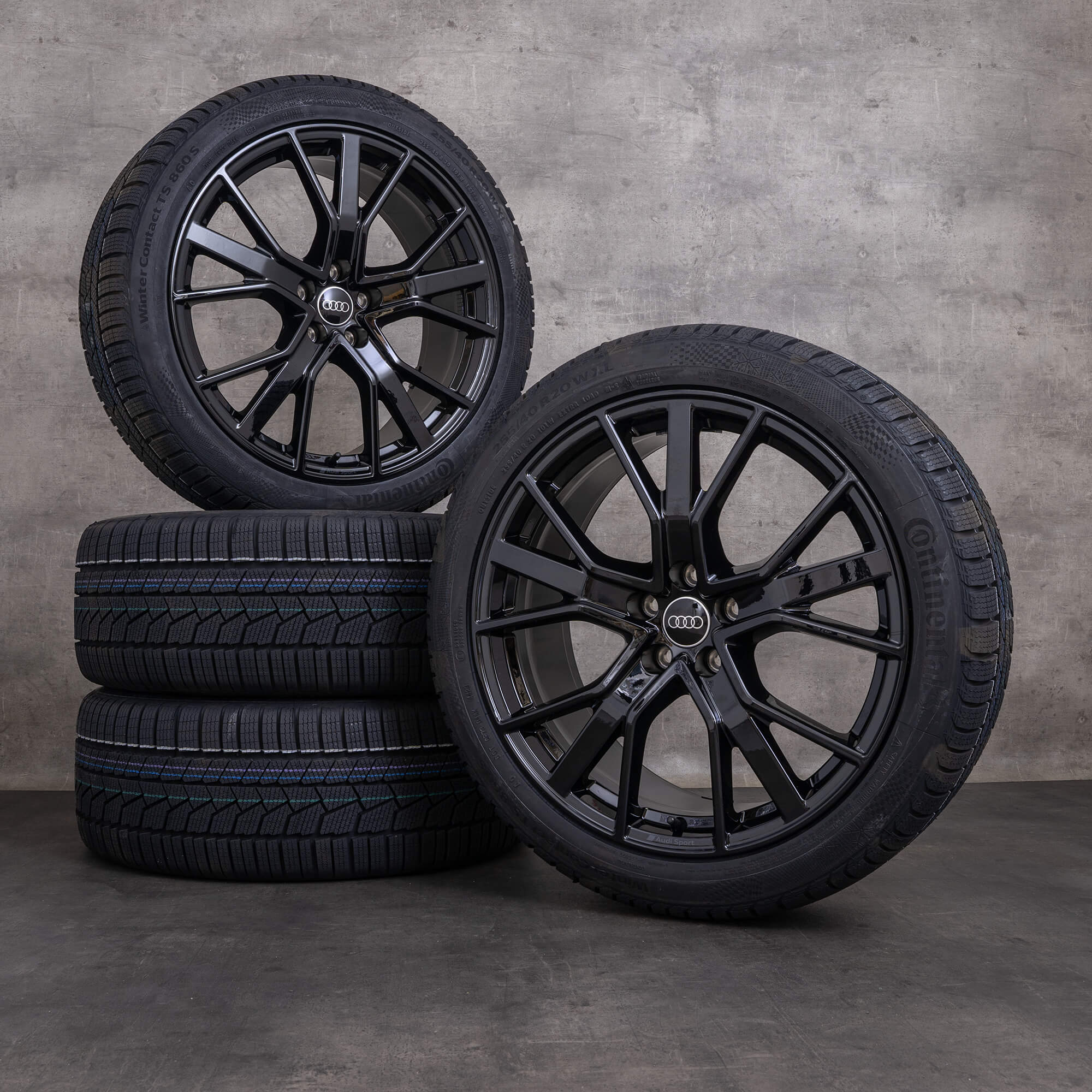 Oryginał Audi A8 S8 koła zimowe 20 cali 4N D5 felgi 4N0601025BQ granitowy połysk NOWOŚĆ
