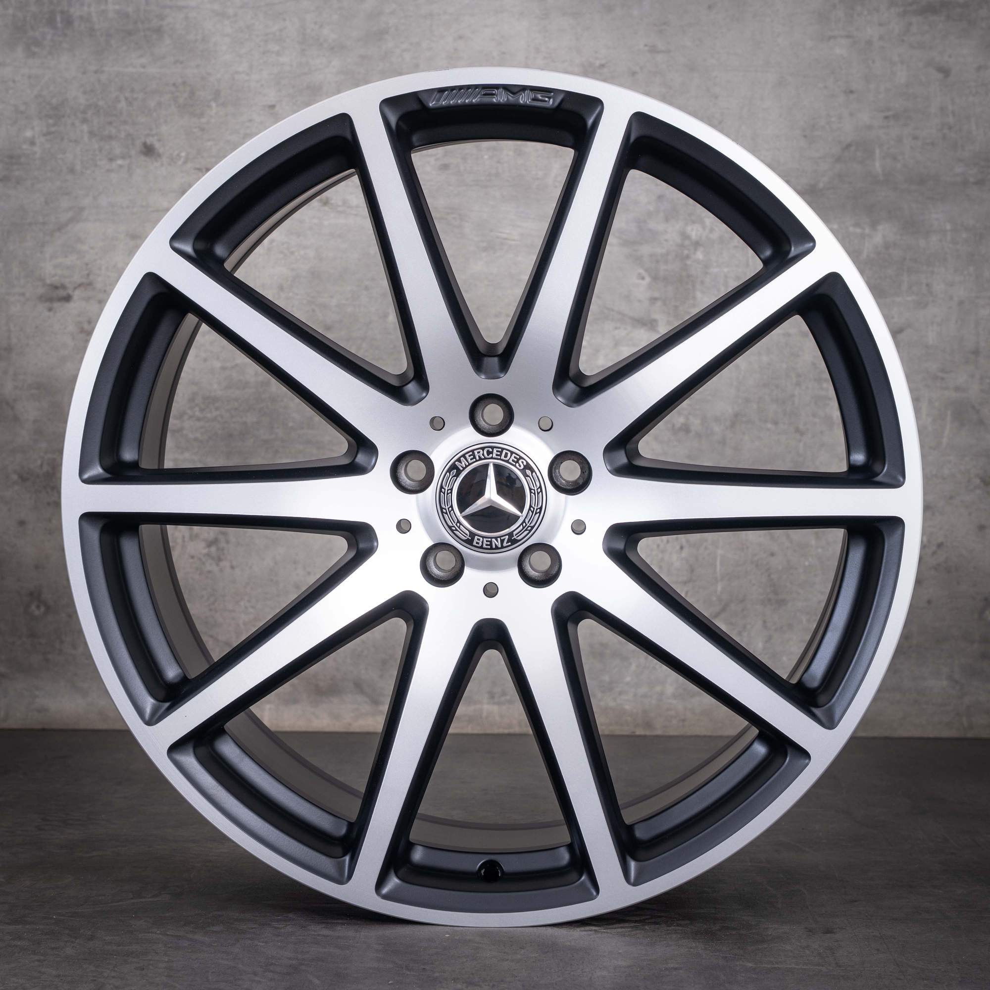 Originale Mercedes-Benz AMG GLE 63 og GLE 63 S-fælge 21 tommer W292 A2924012200 A2924012300 sort mat diamond cut NYE