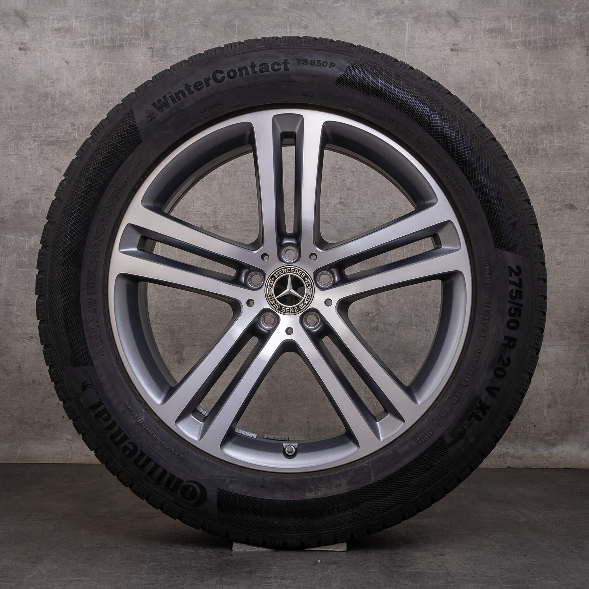 Orijinal Mercedes Benz GLE kış jant lastik 20 inç X167 SUV C167 Coupe jantlar A1674012400 A1674012500 himalaya gri mat parlak tornalanmış