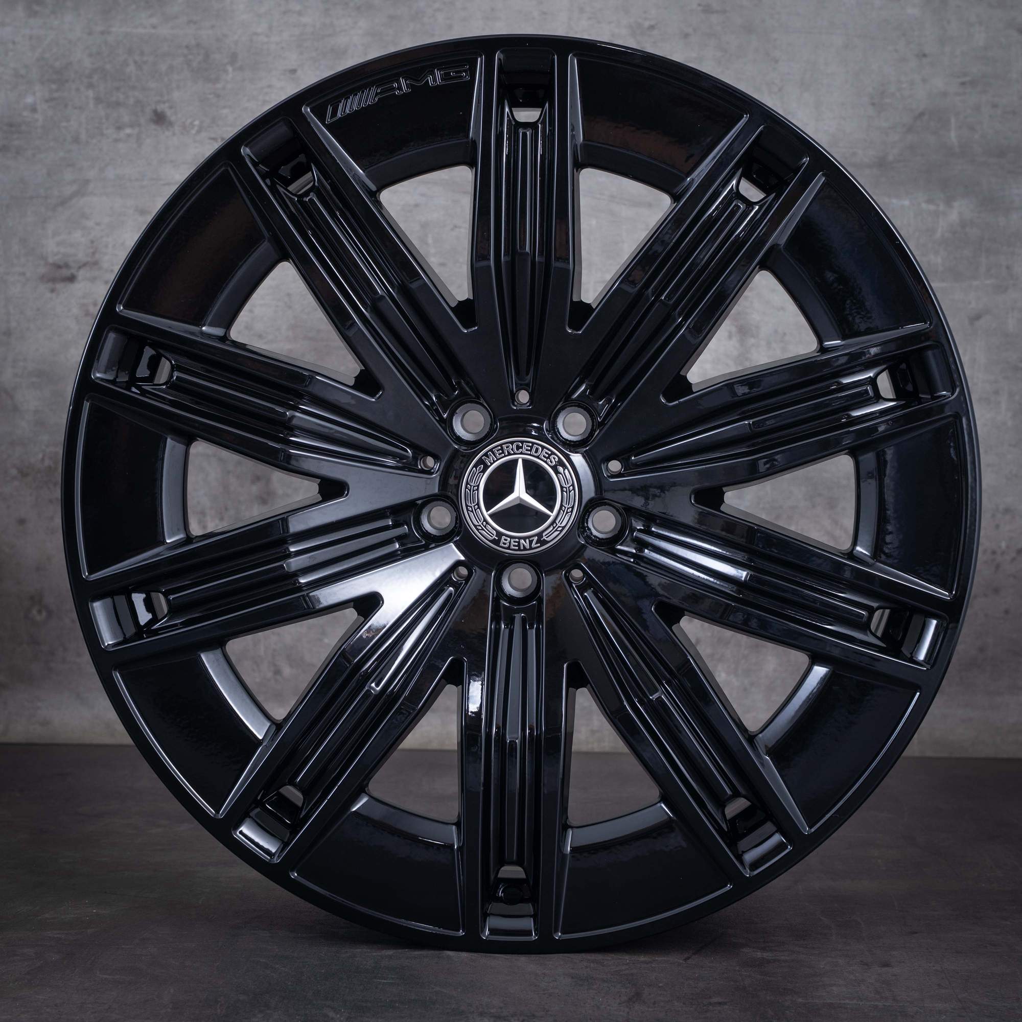 Original Mercedes Benz EQE AMG Winterräder 21 Zoll SUV X294 Felgen A2944011200 schwarz glanz