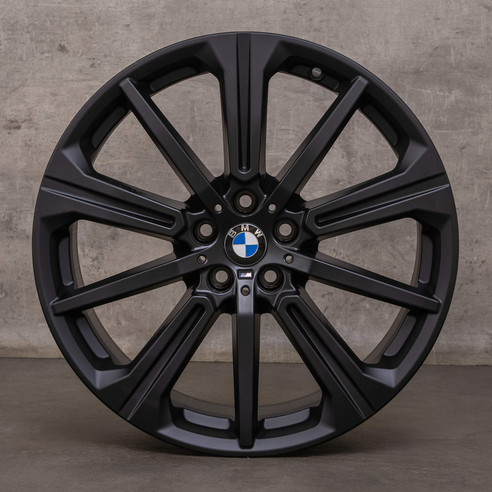 Jantes originais BMW X5 X6 de 20 polegadas G05 G06 Styling 748 M 6883765 preto mate