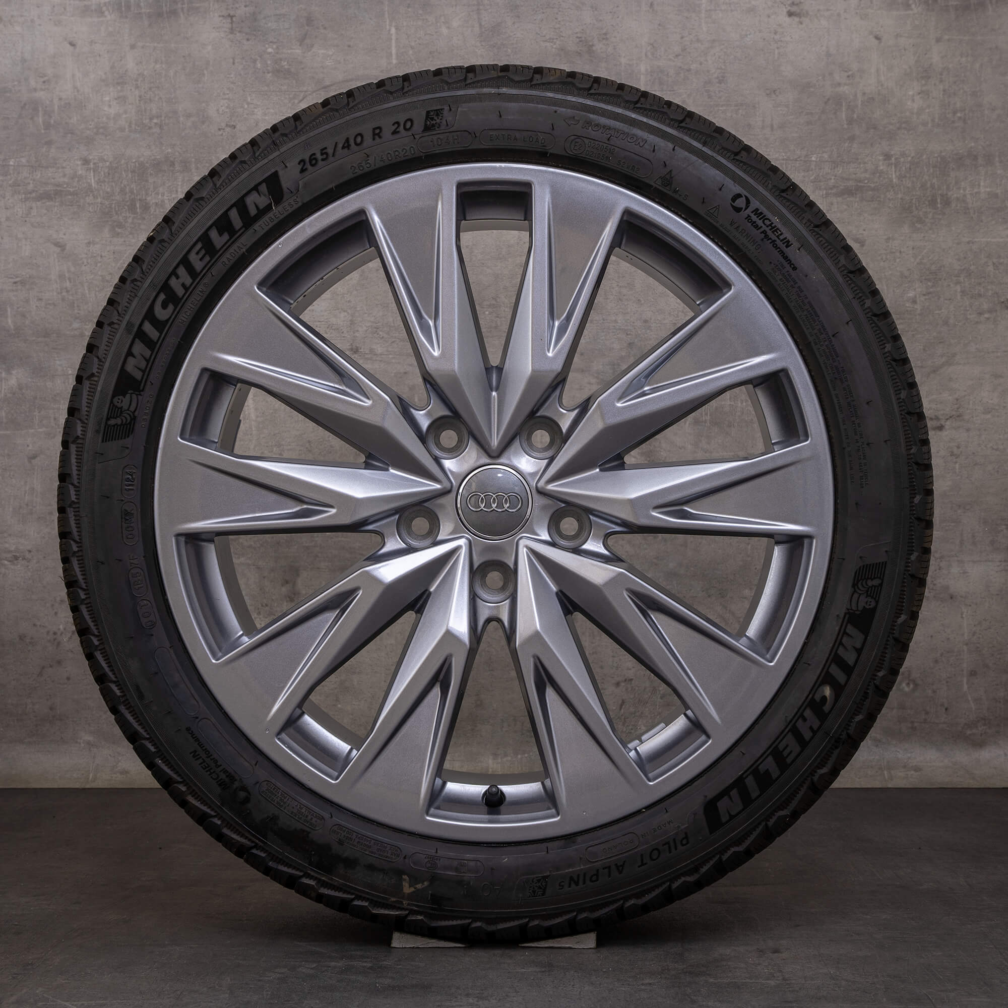 Jantes e pneus inverno originais Audi A6 S6 tron jantes GH de 20 polegadas 85E601025B 85E601025C antracite brilhante NOVO