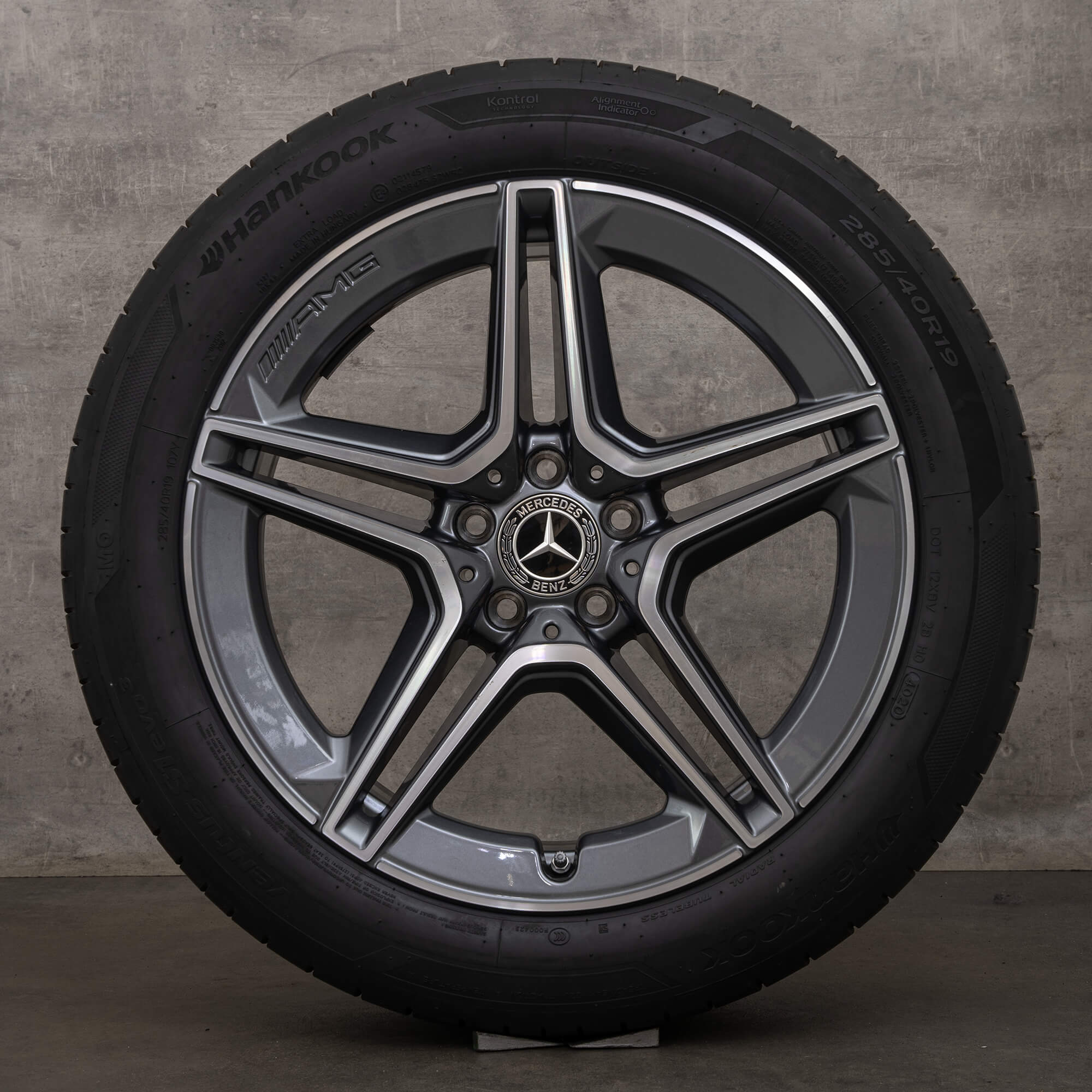 Alkuperäiset Mercedes Benz S-sarja AMG vanteet 19 tuuman W223 X223 V223 kesäpyörät A2234011300 A2234011400 himalajanharmaa kiillotettu