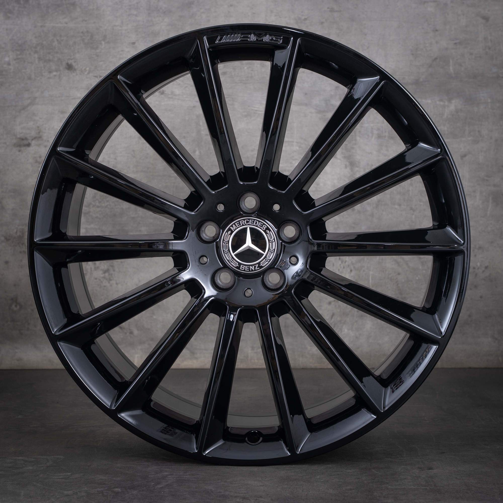 Original Mercedes Benz GLE AMG Felgen 21 Zoll W167 V167 Sommerräder A1674013400 A1674013500 schwarz glanz
