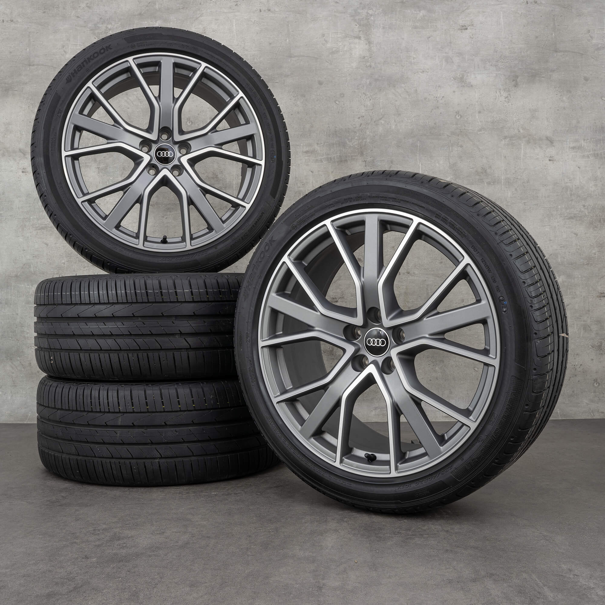 Jantes originais Audi Q3 RSQ3 20 polegadas F3 rodas de verão 83A601025BD antracite, alto brilho NOVO