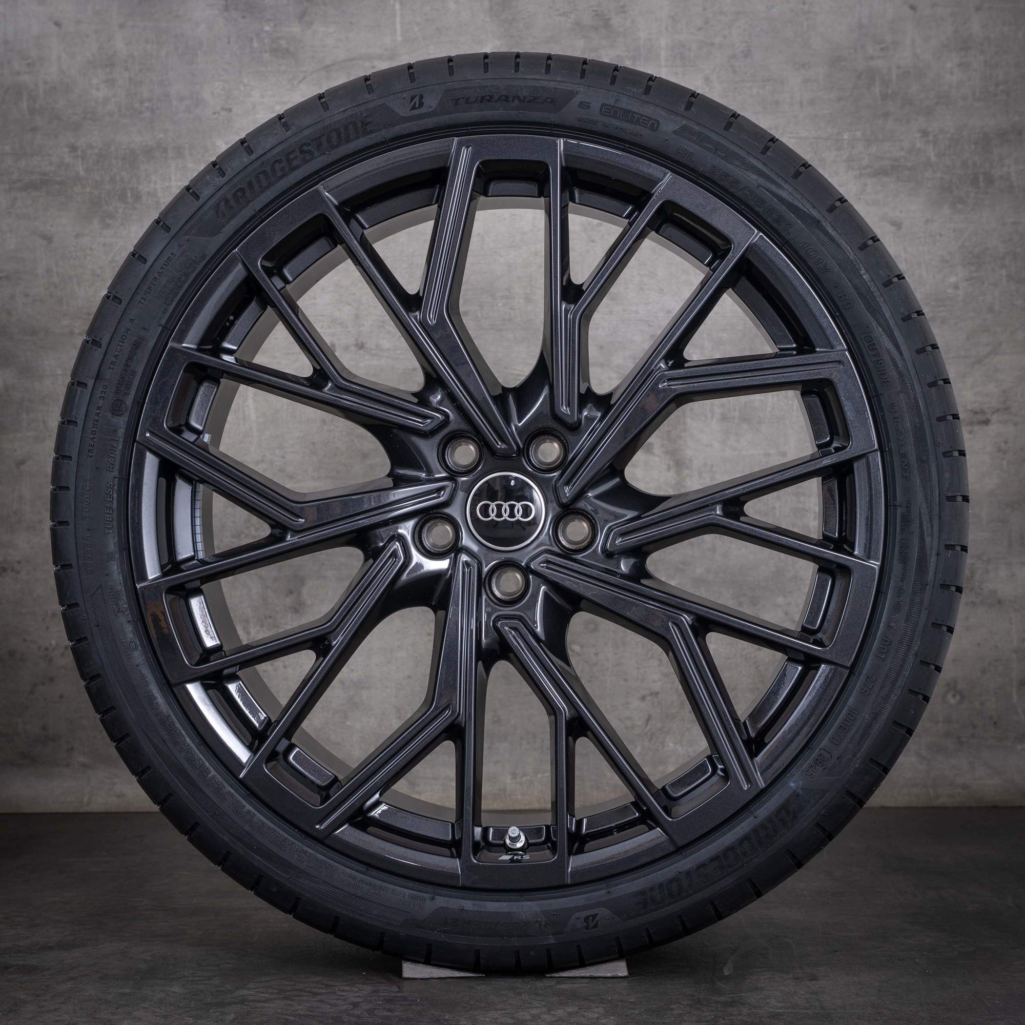 Cerchi originali Audi A6 S6 da 21 pollici 4K 4P C8 C9 per ruote estive 4P0601025R granito lucido NUOVI