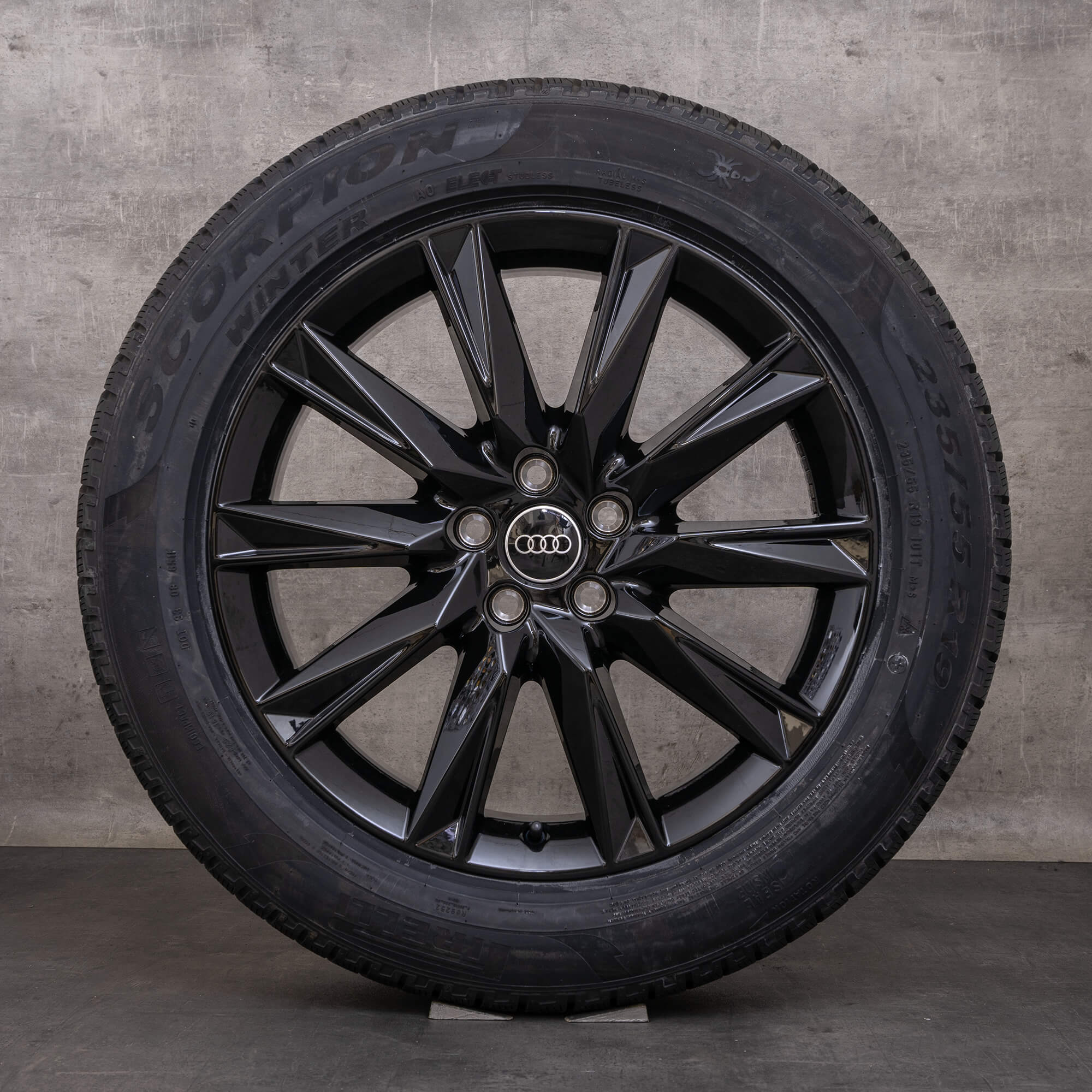Original Audi e-tron Q4 & Sportback FZ Winterräder 19 Zoll Felgen 89A071499A schwarz glanz NEU