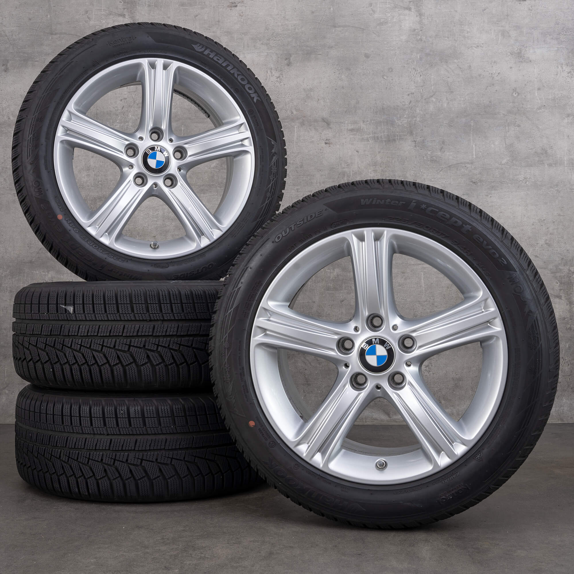 BMW 17 inch rims 3 series F30 F31 4 F32 F33 winter tires wheels styling 393