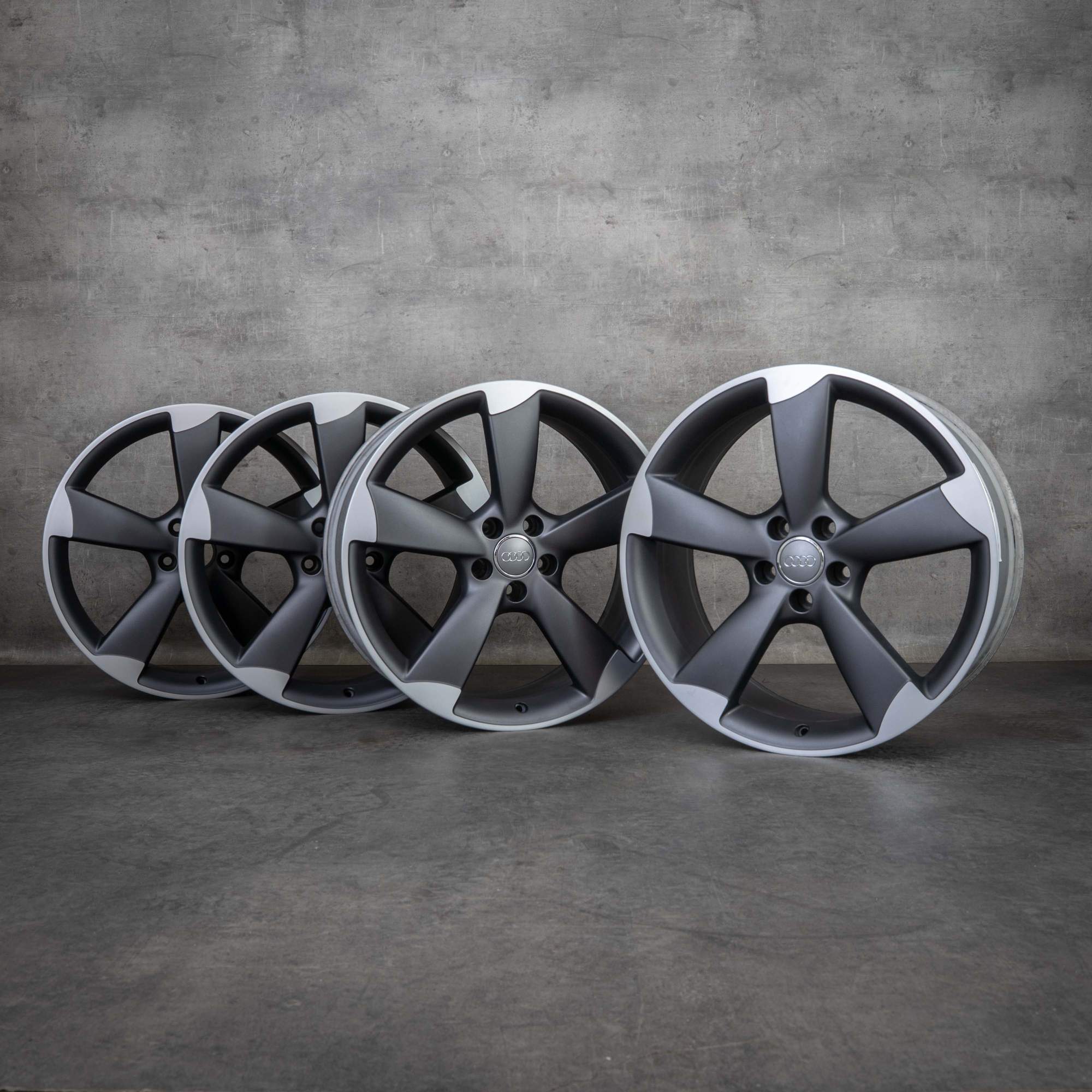 Jantes d'origine Audi A6 S6 20 pouces 4G C7 4G0601025AC Rotor titane mat poli