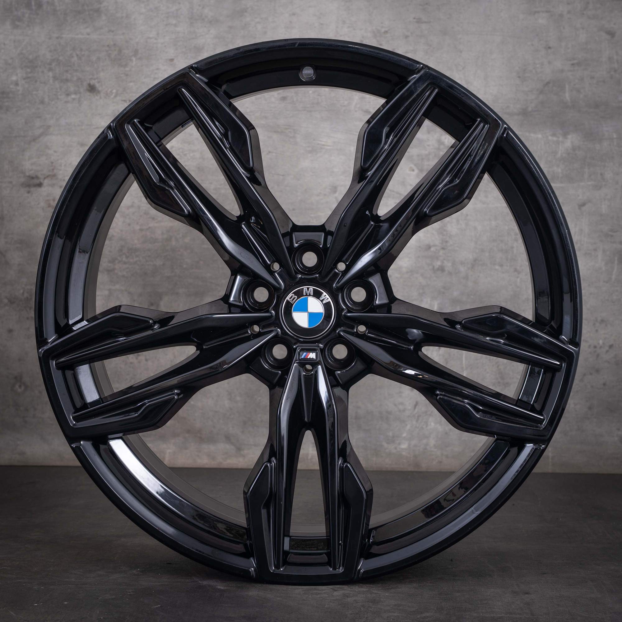Jantes originais BMW X3 X4 de 21 polegadas G01 G02 Styling 718 M 7916272 7916273 preto a jato liso