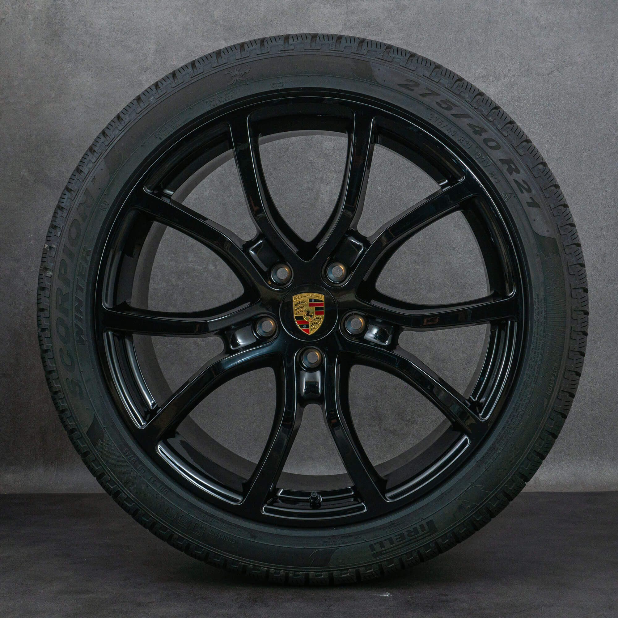 Original Porsche Cayenne Felgen 21 Zoll 9Y0 Winterräder Winterreifen NEU schwarz