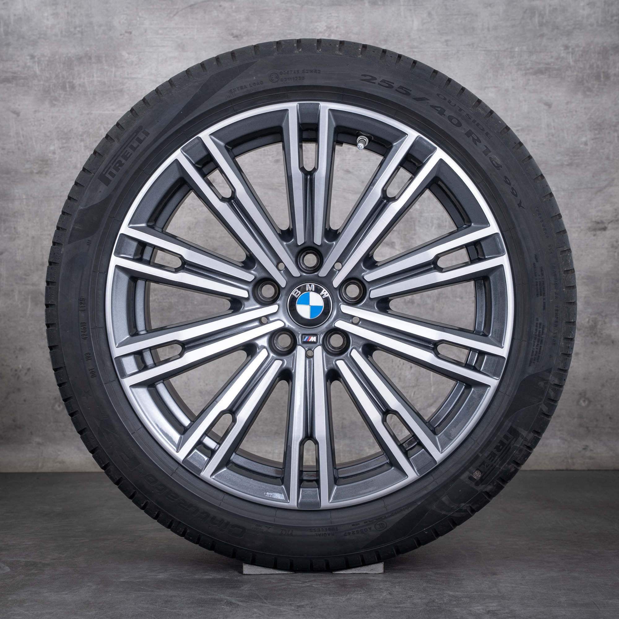 Alkuperäiset BMW 2-sarjan 3-sarjan 4-sarjan vanteet 18 tuuman G42 G20 G21 G22 G23 kesäpyörät 790 M 8089890 8089891 orbit harmaa kiillotettu
