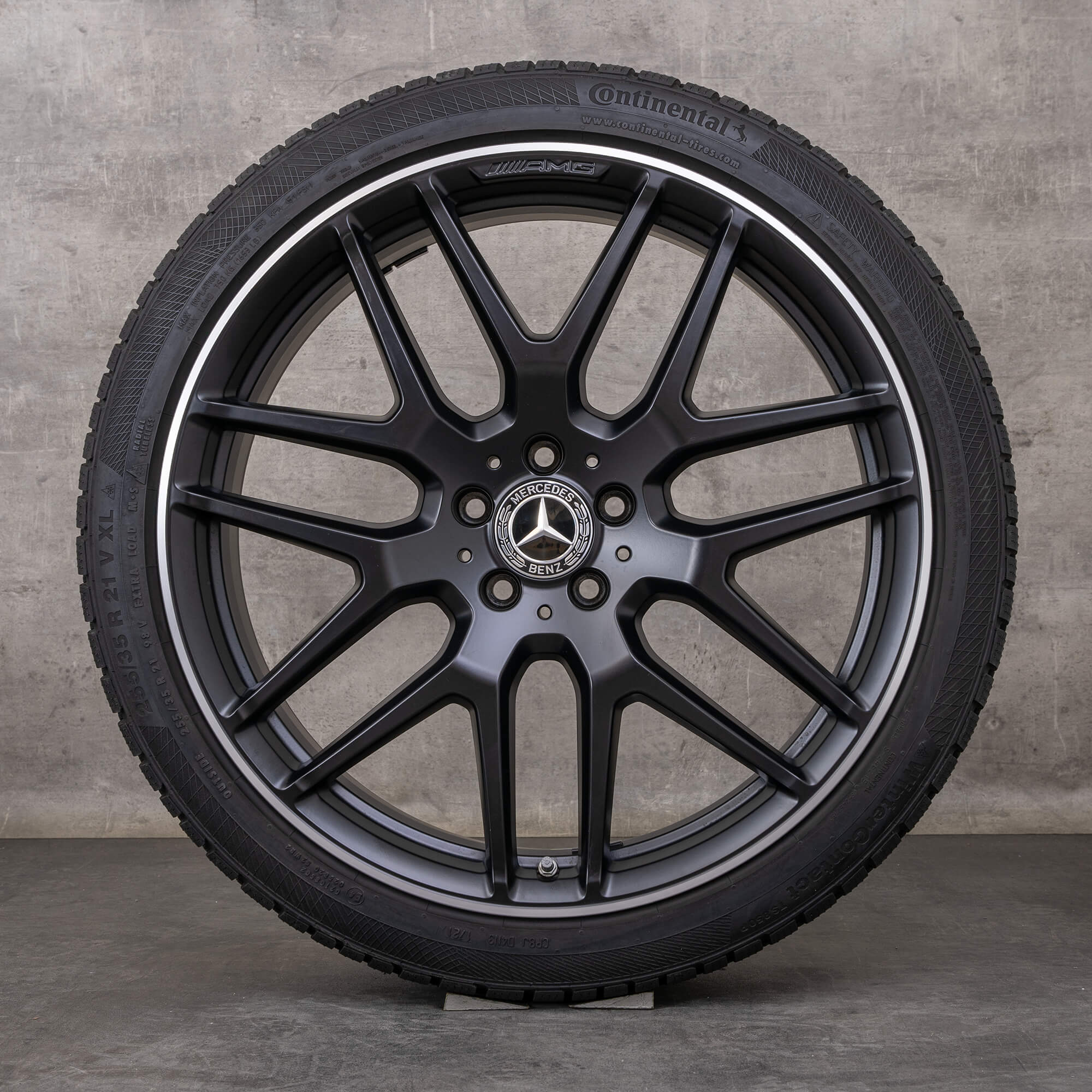 Alkuperäiset Mercedes Benz GLA GLB AMG 35 45 talvirenkaat 21 tuuman H247 X247 vanteet A2474012300 musta matta kiillotettu