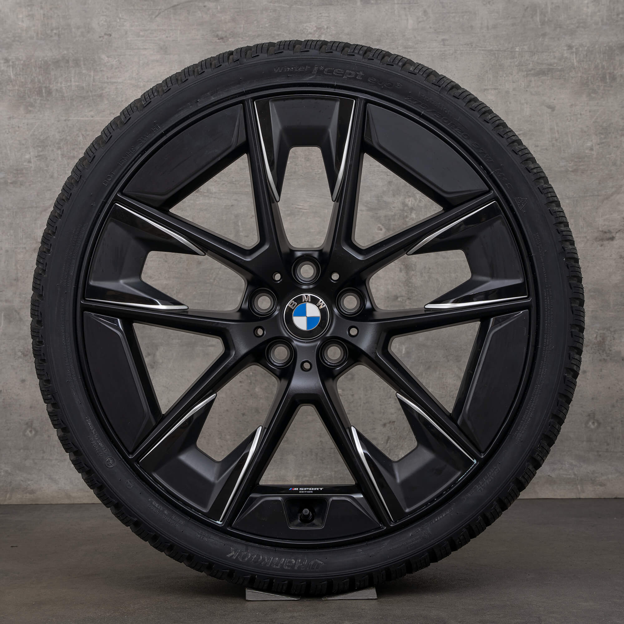 Jantes d'origine BMW Série 5 20 pouces G30 G31 Pneus d'été Styling 1001i 6895212 6895213 noir satiné