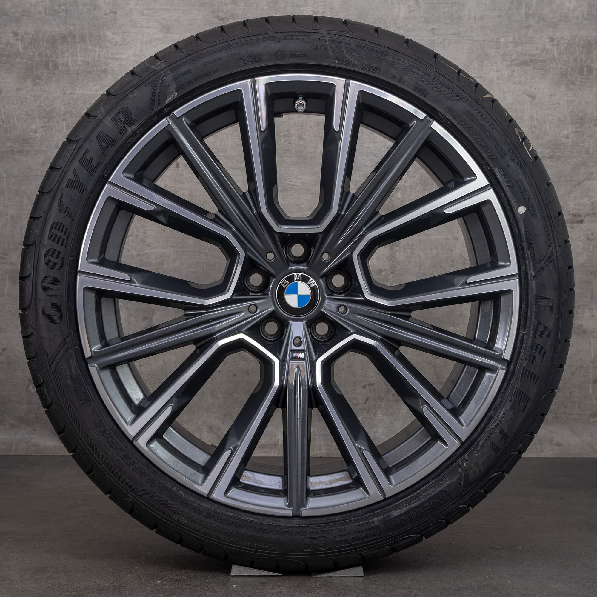 Jantes originais BMW Série 6 7 de 20 polegadas G32 G11 G12 jantes verão styling 817 M 8090096 8090097 orbit grey glossy turned