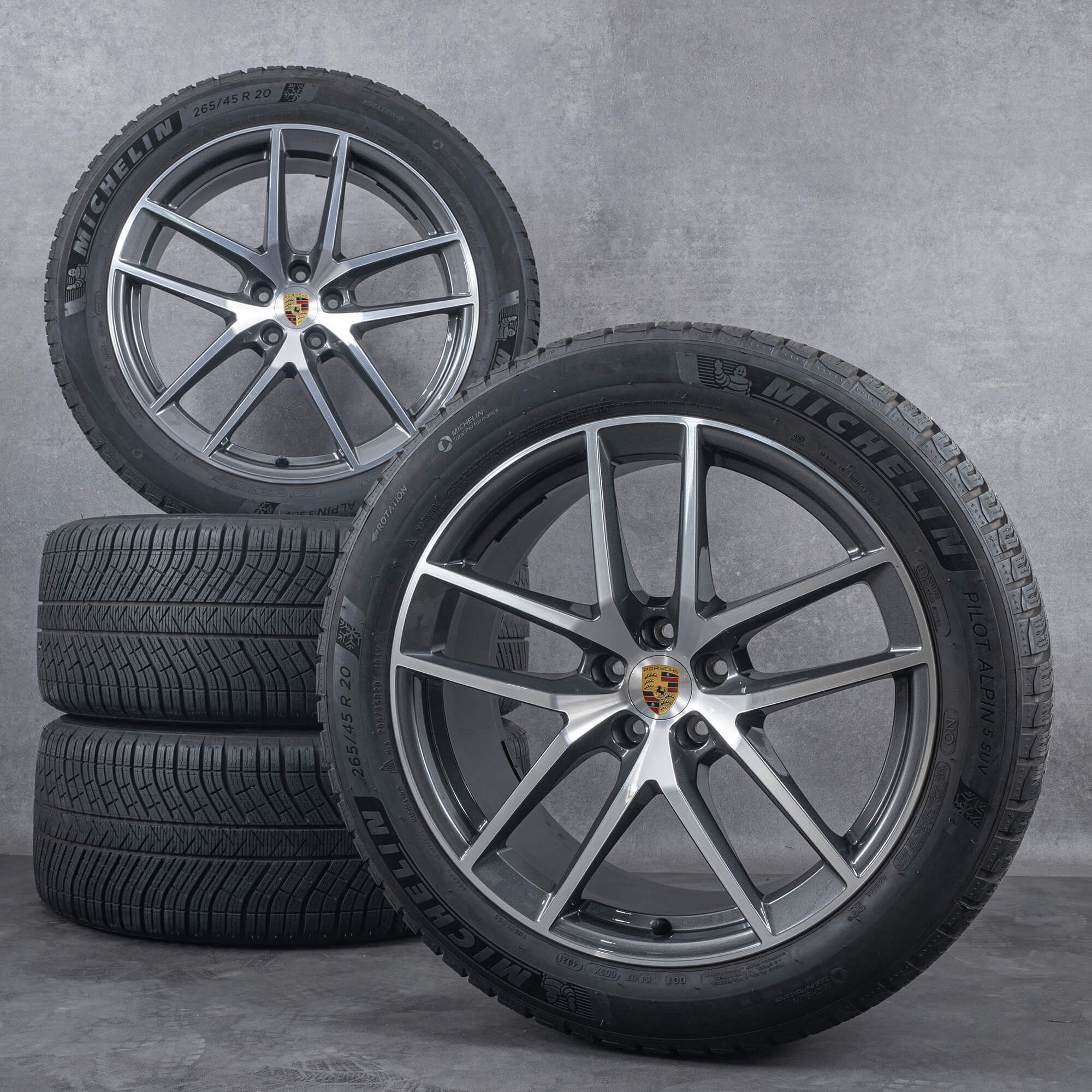 Originale Porsche Macan III 20 pollici cerchi 95B601025EK ruote invernali pneumatici
