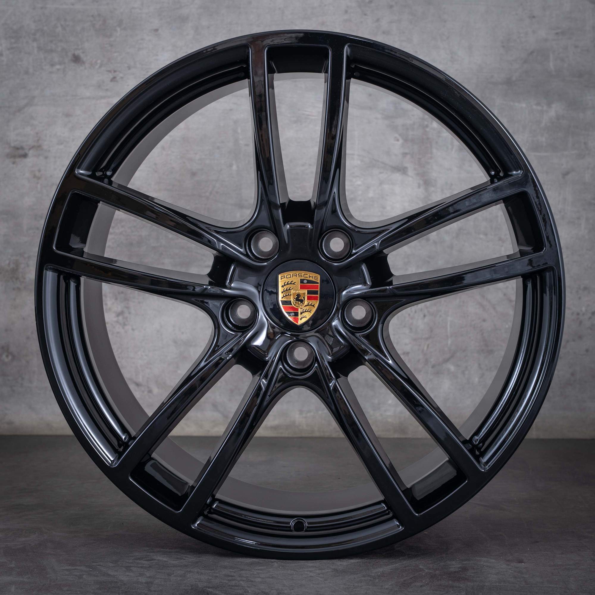 Alkuperäiset Porsche Cayenne vanteet 20 tuuman 9YA II 9Y0601025BB 9Y0601025BC musta kiiltävä maalattu UUTUUS