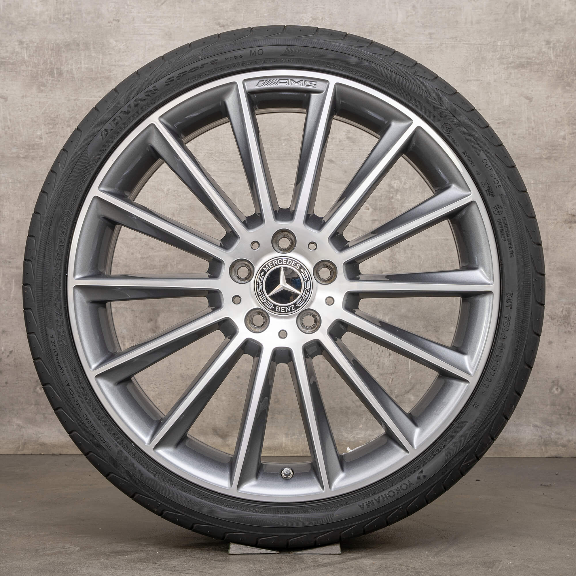 OEM AMG Mercedes Benz E-Class wheels 20 inch W213 S213 C238 A238 Summer A2134012200 A2134012300 black glossy turned