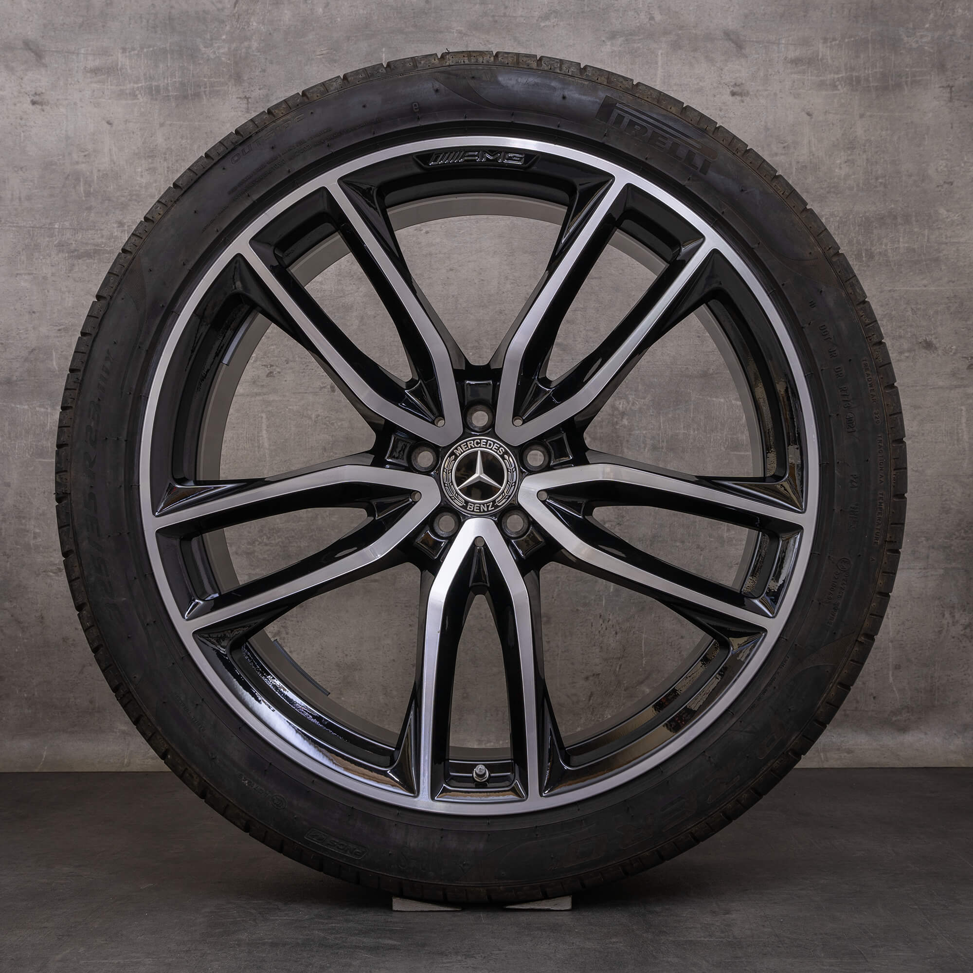 Oryginał Mercedes Benz GL GLS AMG koła 23 cale X167 letnie A1674017700 A1674017800 czarne Polerowane