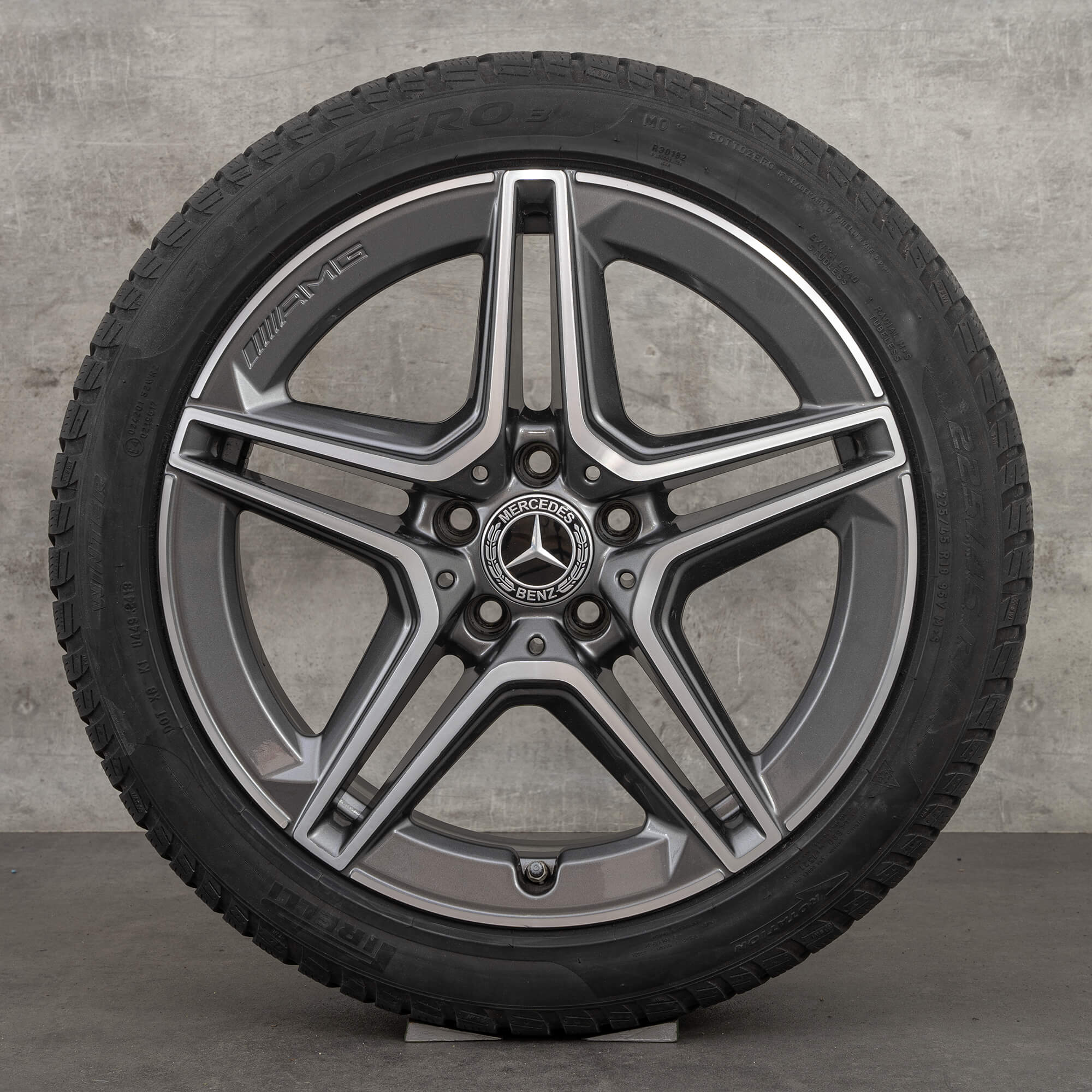 Mercedes 18 inch velgen C-Klasse C43 AMG W205 C450 Sport OEM wintervelgen