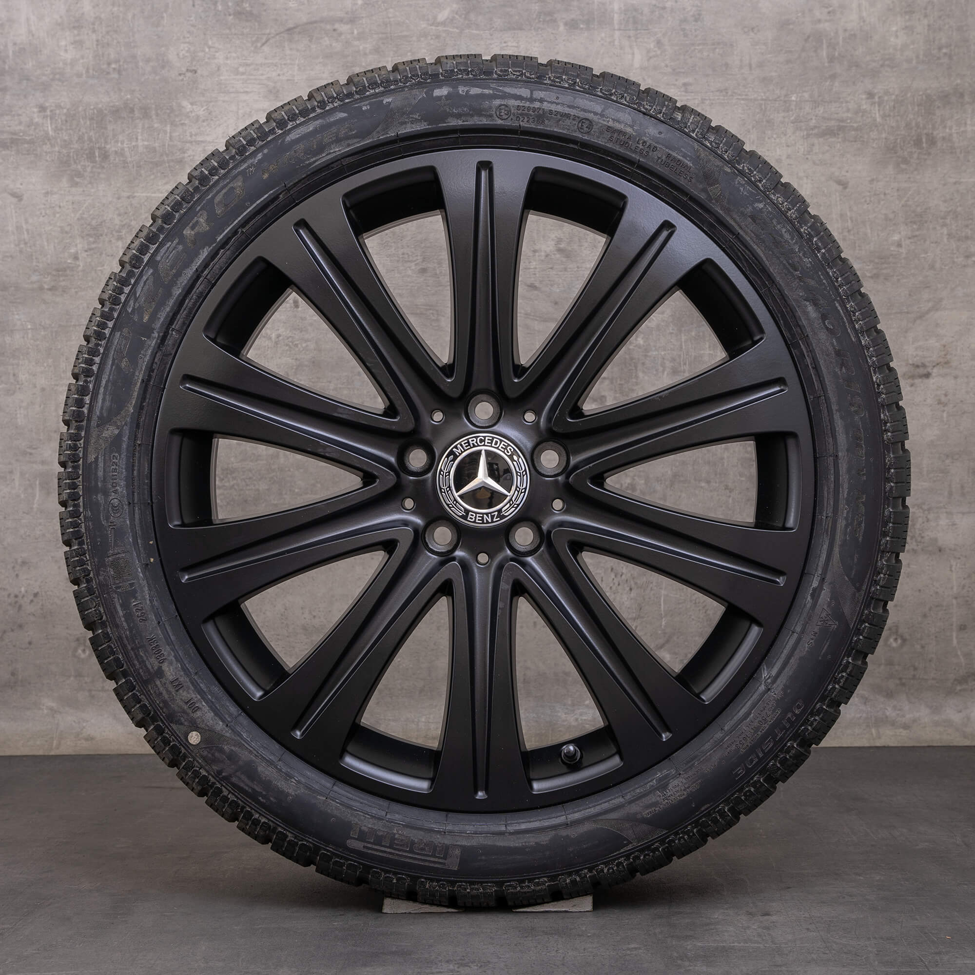 Orijinal Mercedes Benz E-Serisi kış jantları 19 inç W213 S213 C238 A238 jantlar A2134010500 siyah mat